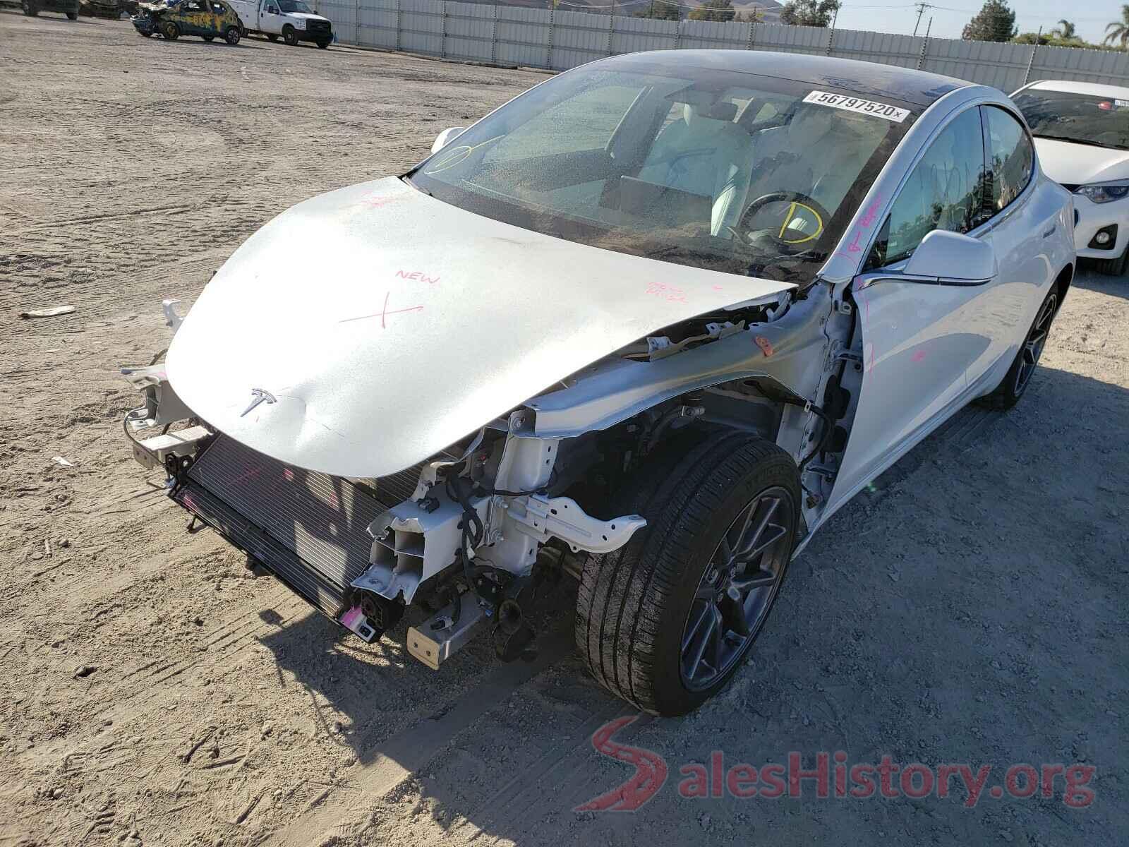 5YJ3E1EB0KF494654 2019 TESLA MODEL 3