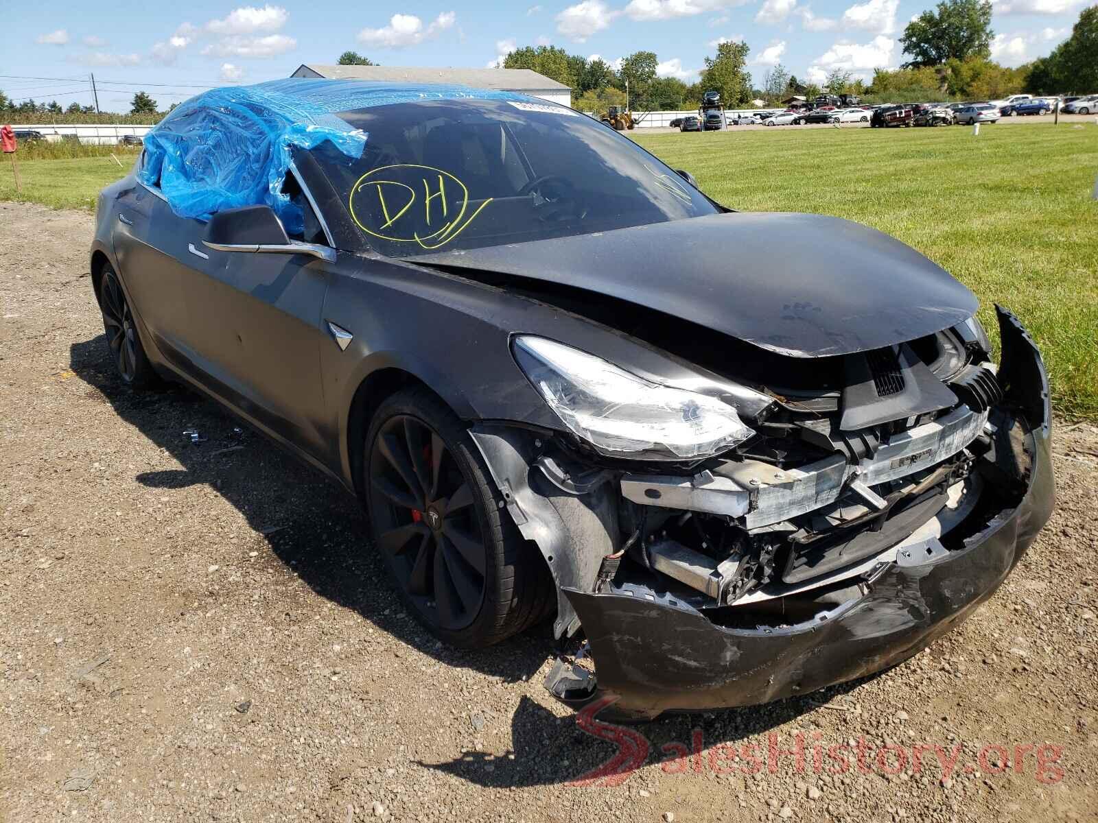 5YJ3E1EBXKF513842 2019 TESLA MODEL 3