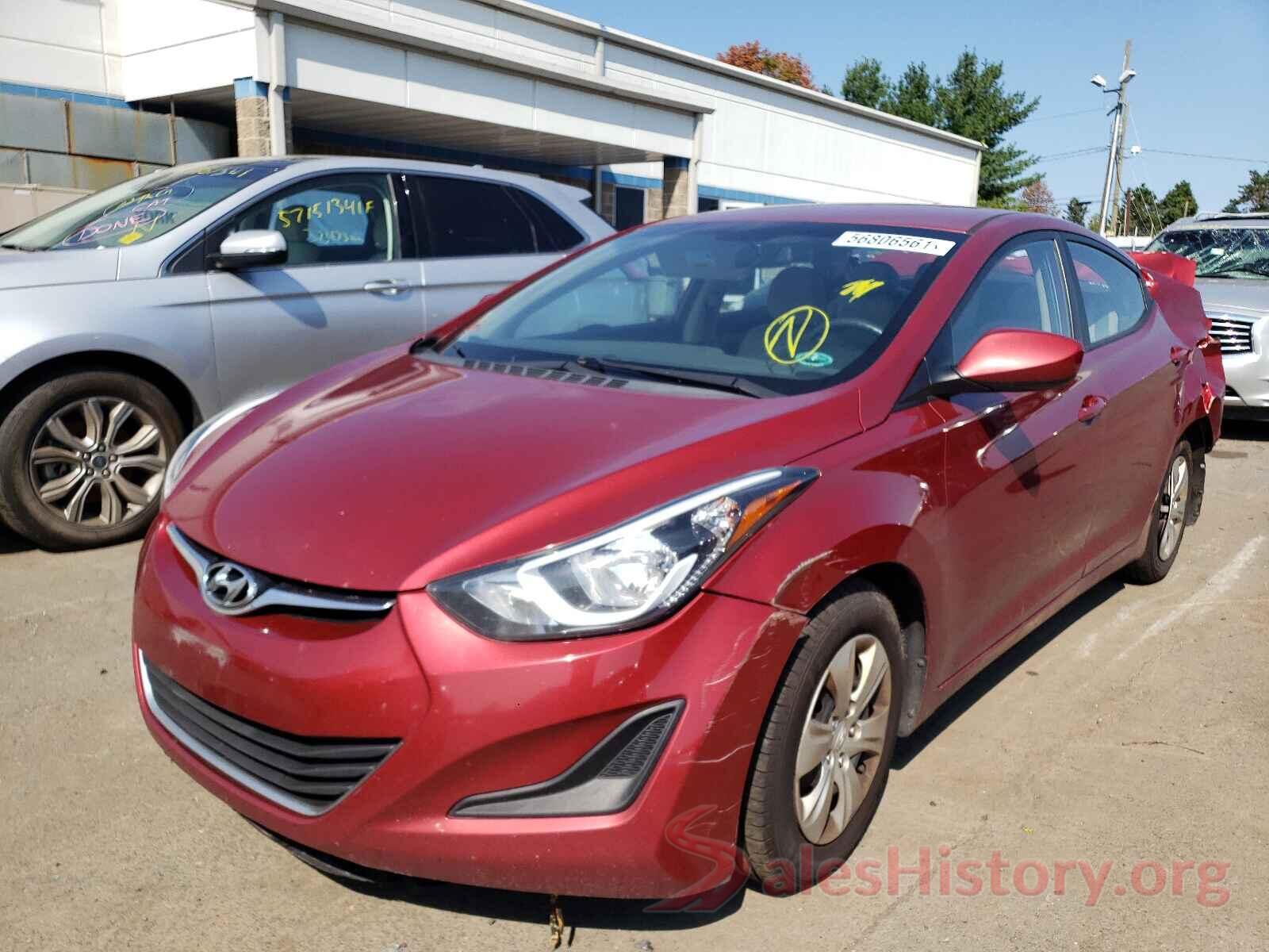 5NPDH4AEXGH746335 2016 HYUNDAI ELANTRA