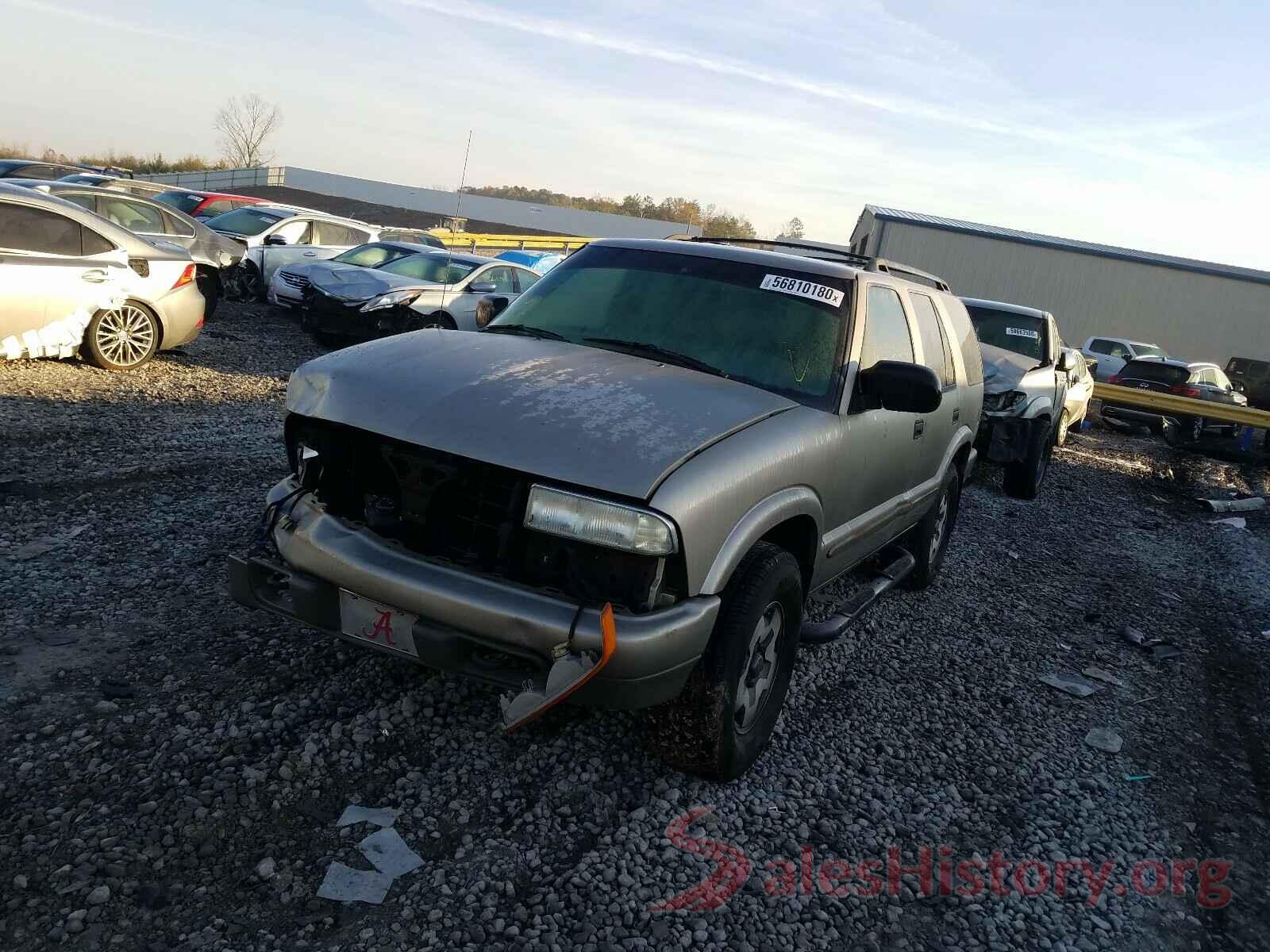 1GNDT13W12K175287 2002 CHEVROLET BLAZER