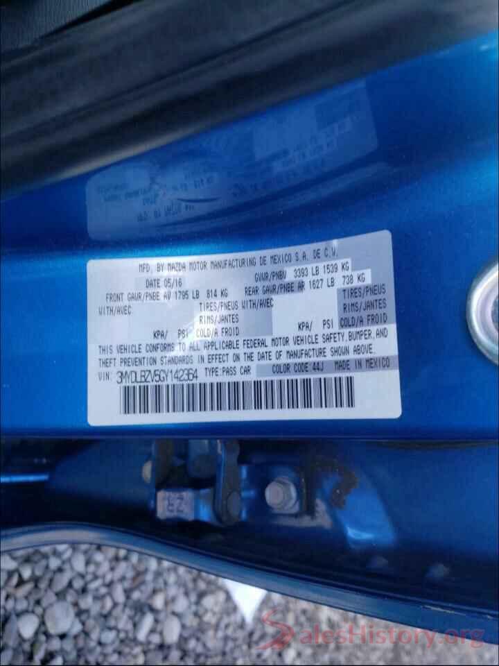 3MYDLBZV5GY142364 2016 TOYOTA SCION