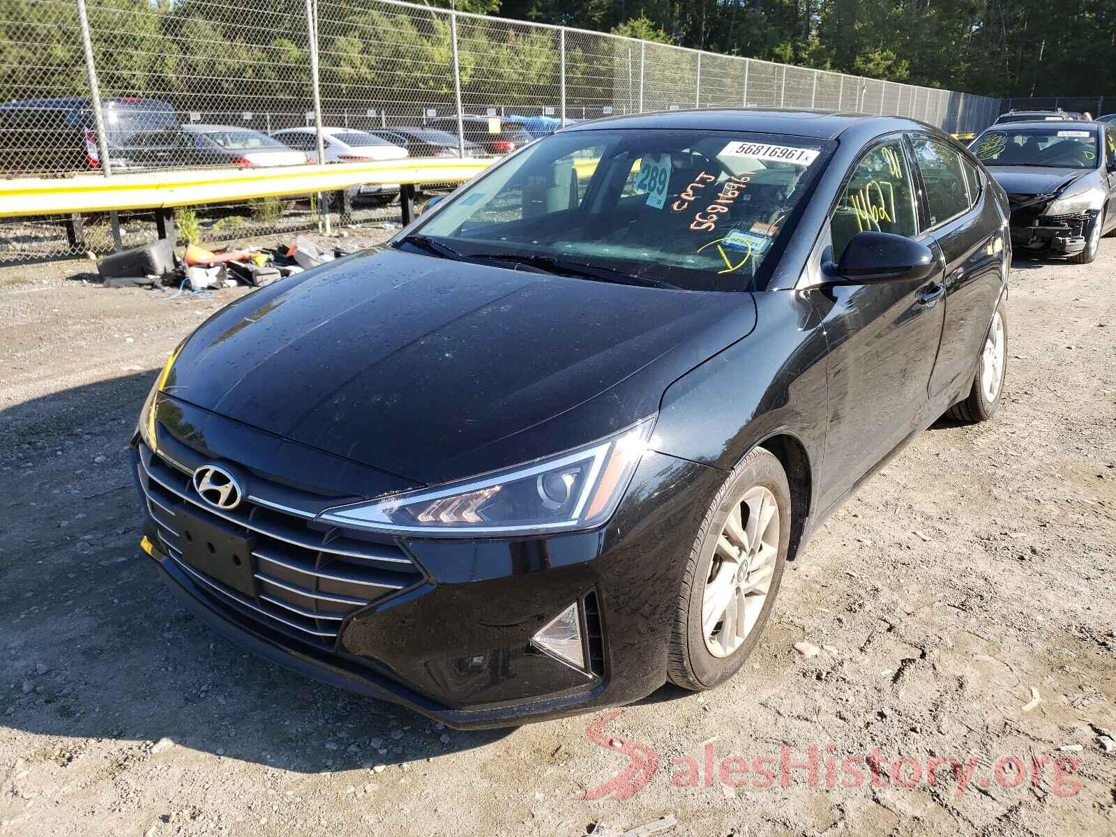 KMHD84LF4KU813012 2019 HYUNDAI ELANTRA