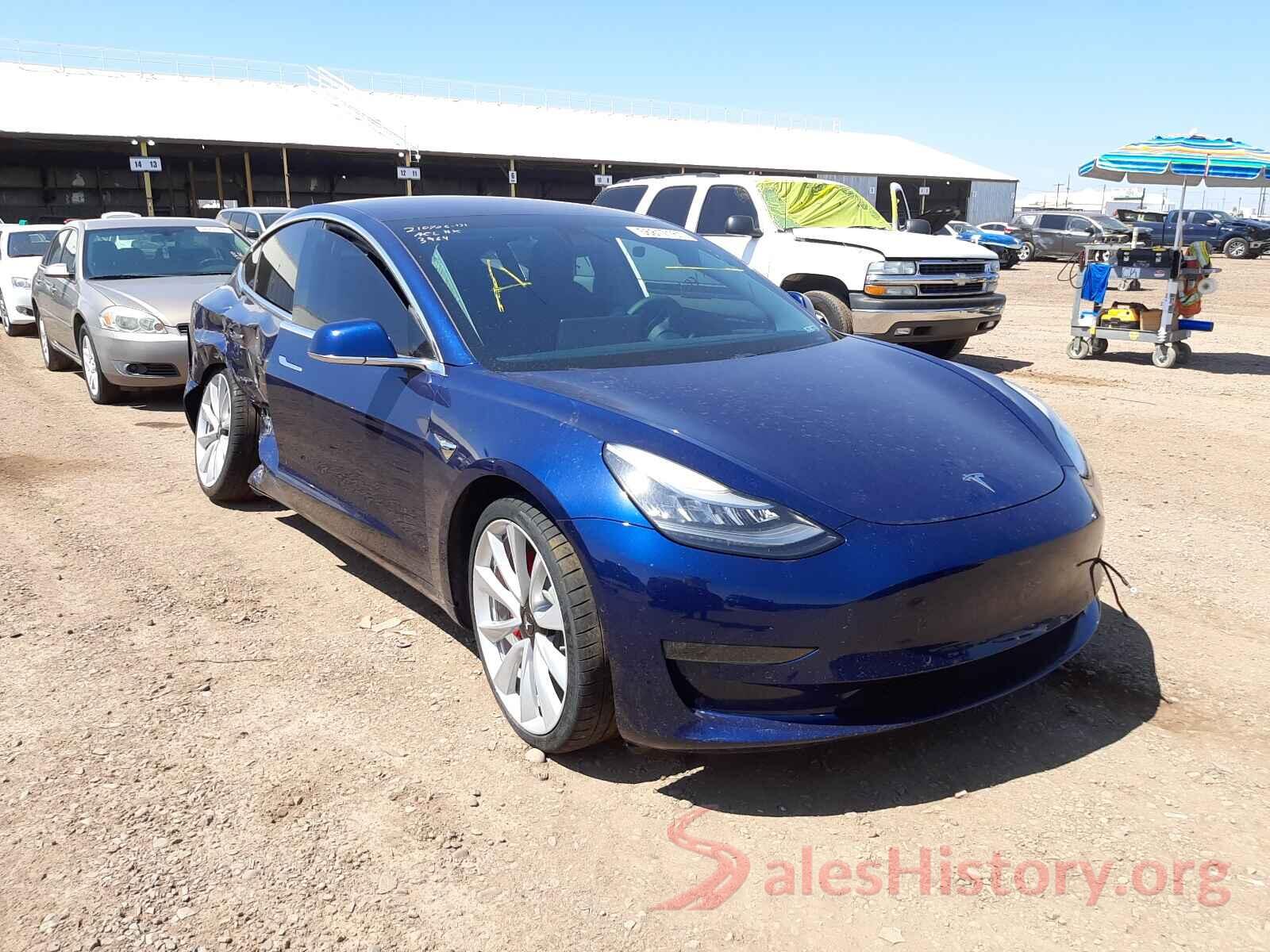 5YJ3E1EB0JF083964 2018 TESLA MODEL 3