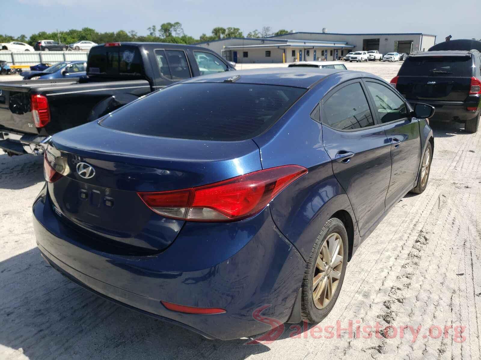 5NPDH4AE8GH720932 2016 HYUNDAI ELANTRA