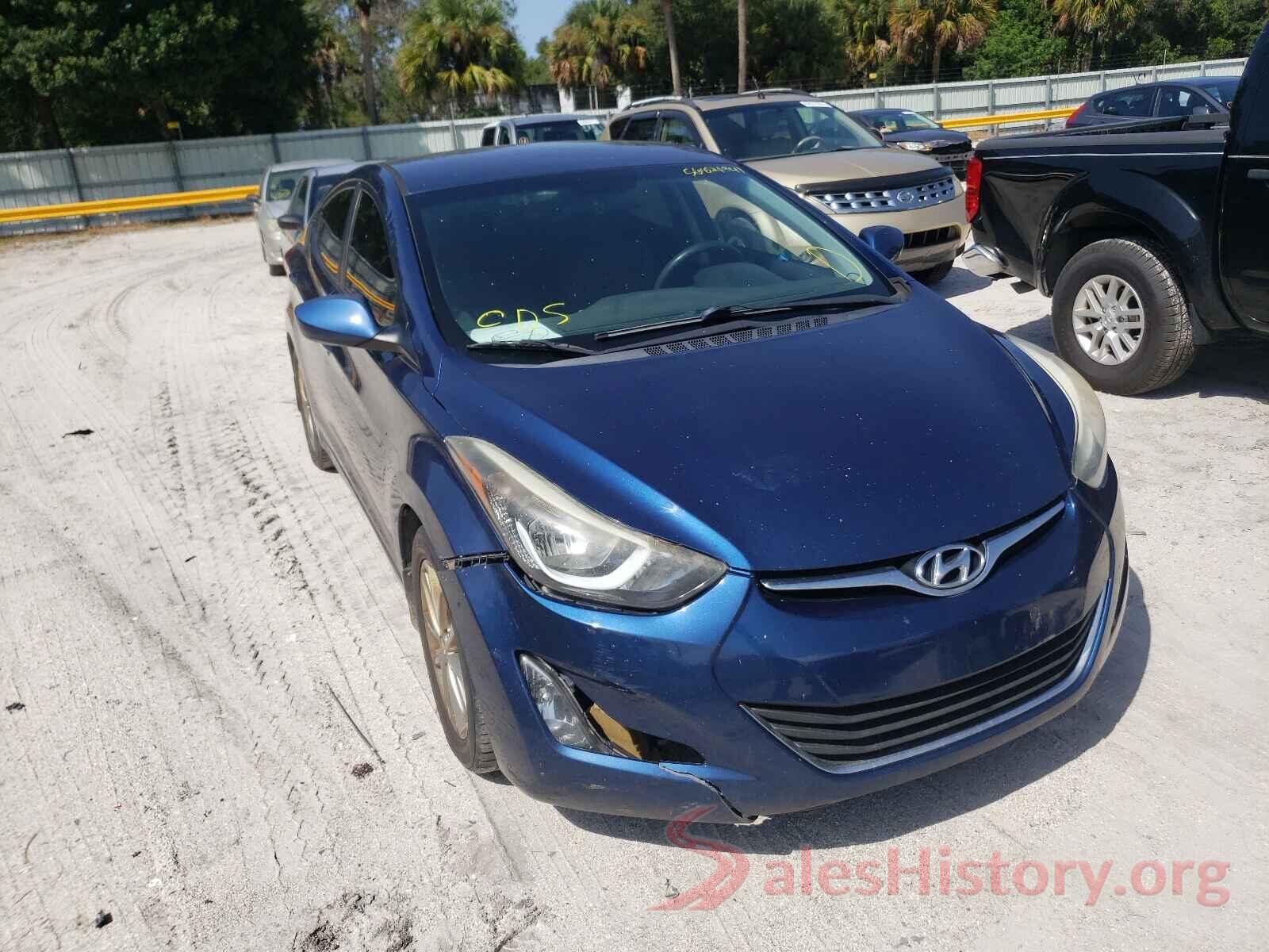 5NPDH4AE8GH720932 2016 HYUNDAI ELANTRA