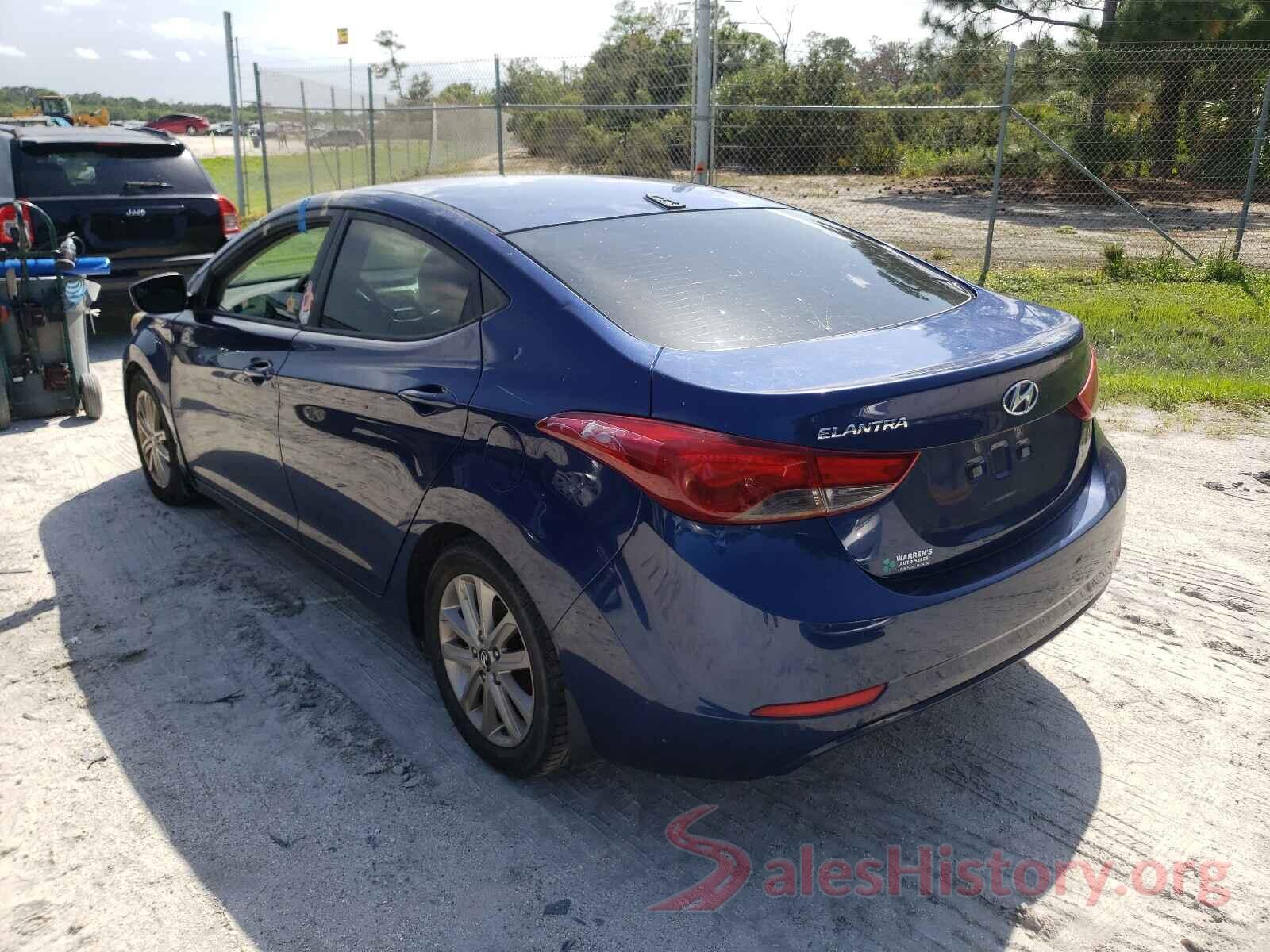 5NPDH4AE8GH720932 2016 HYUNDAI ELANTRA