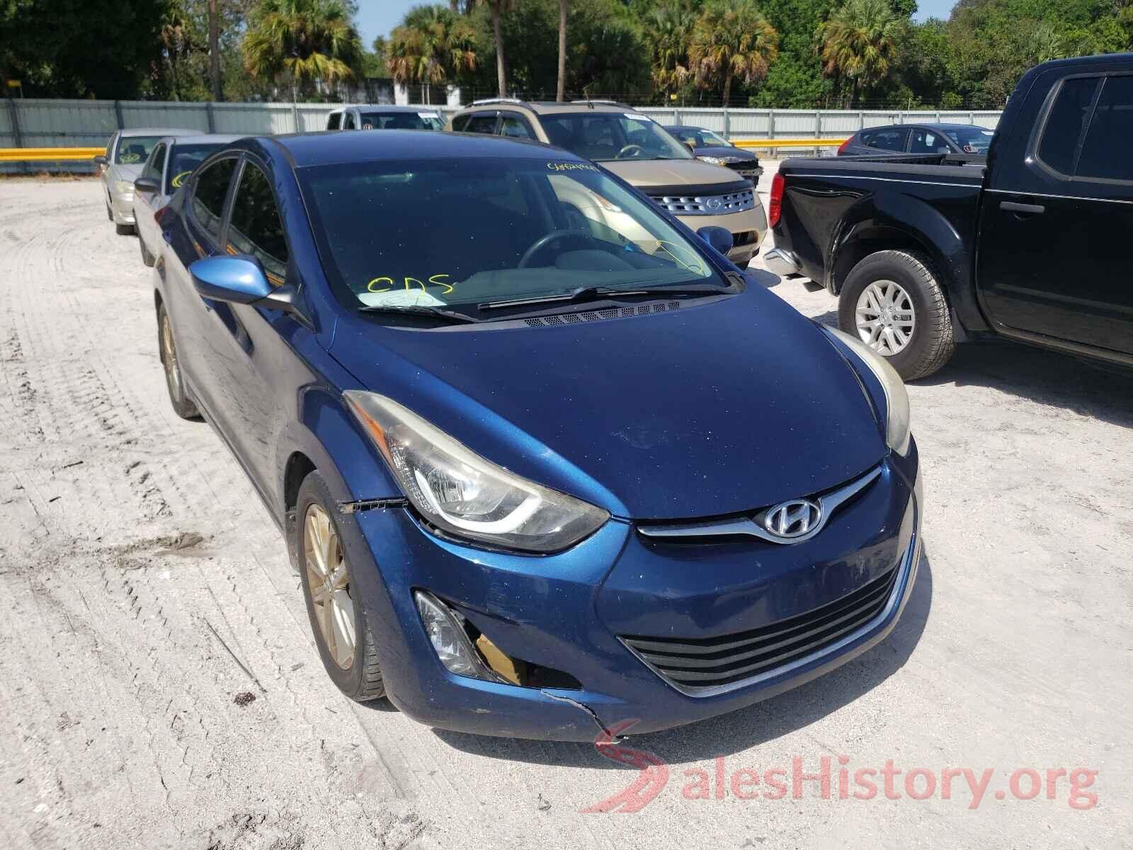 5NPDH4AE8GH720932 2016 HYUNDAI ELANTRA