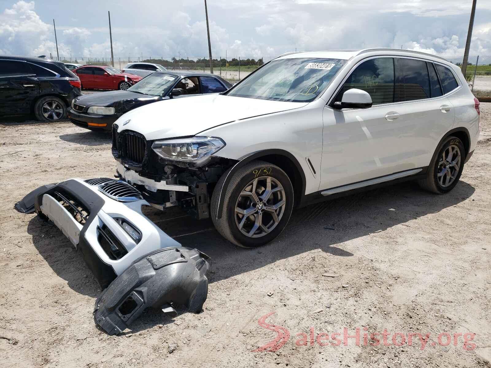 5UXTY3C01M9F57876 2021 BMW X3