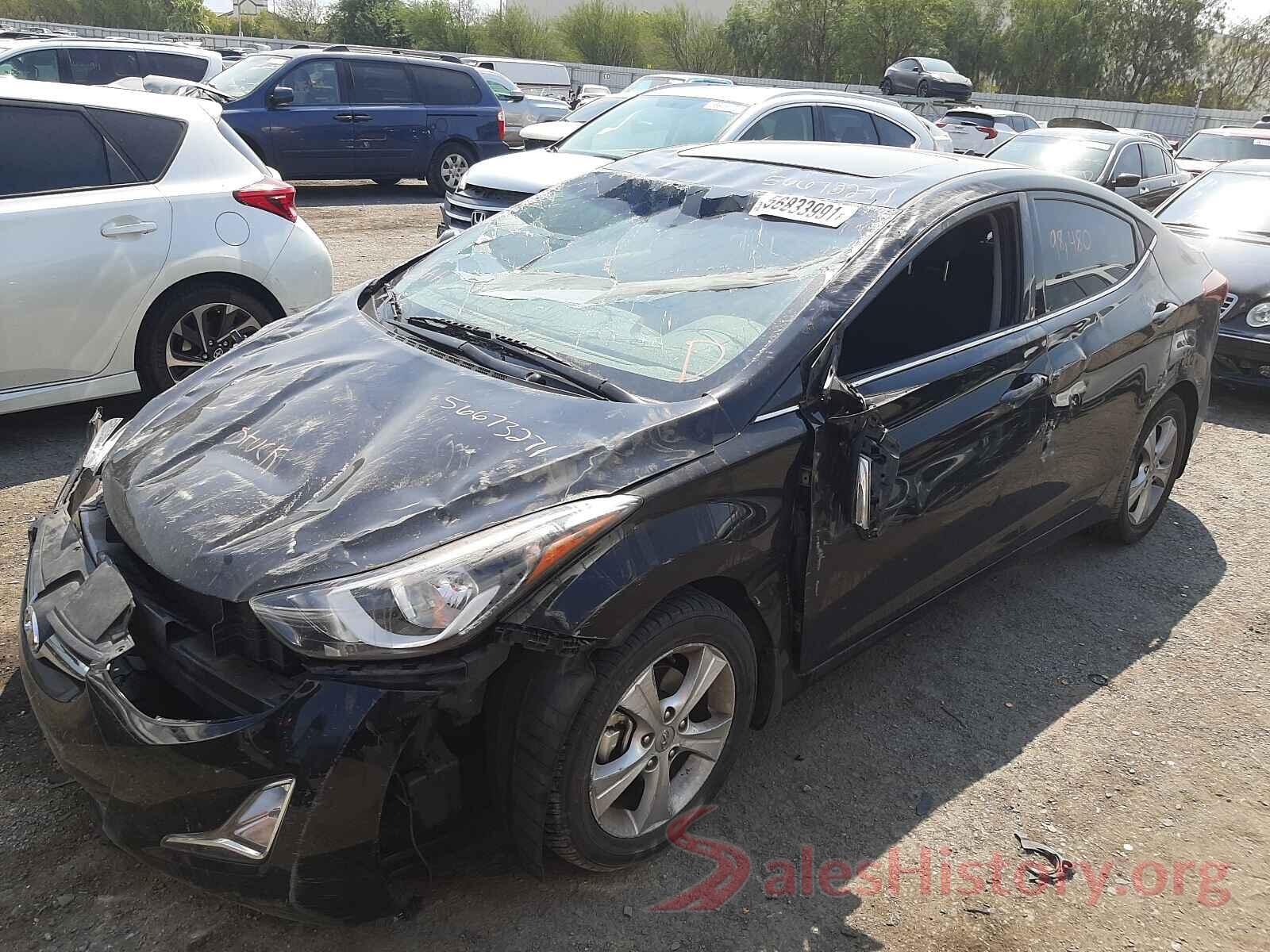 KMHDH4AE0GU480955 2016 HYUNDAI ELANTRA