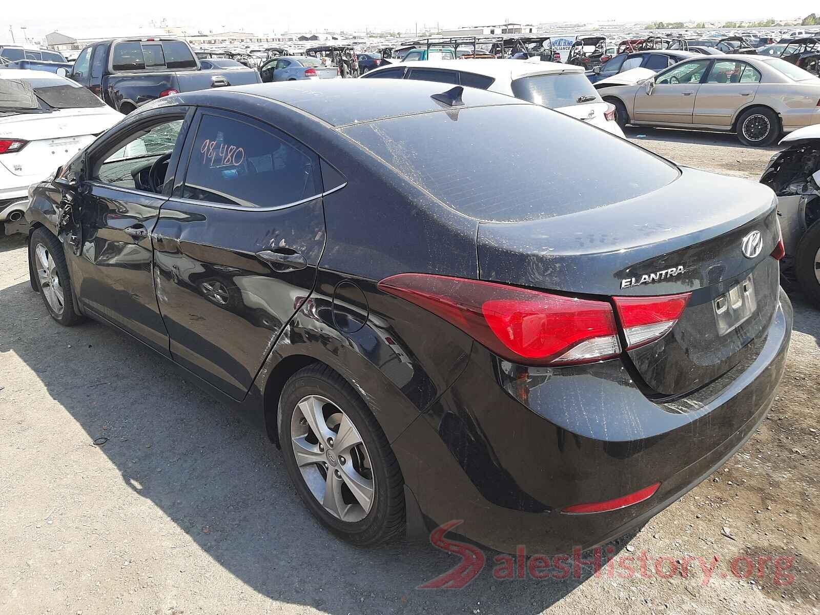 KMHDH4AE0GU480955 2016 HYUNDAI ELANTRA