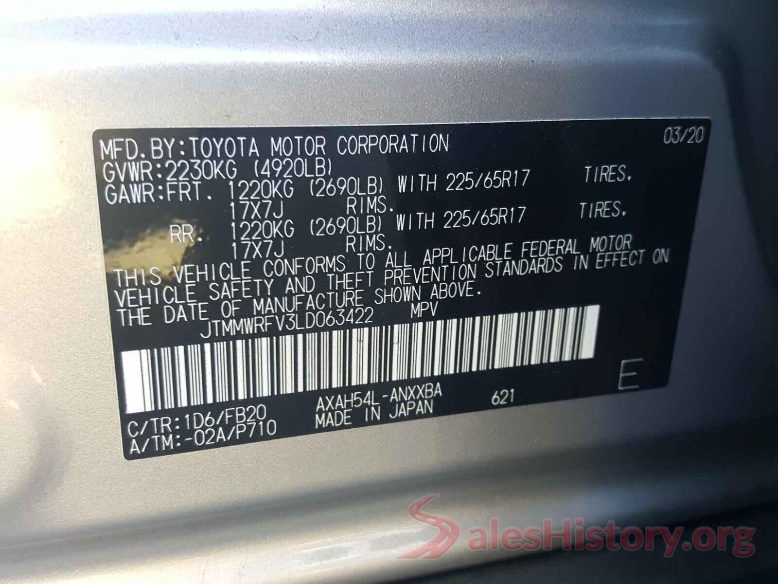 JTMMWRFV3LD063422 2020 TOYOTA RAV4