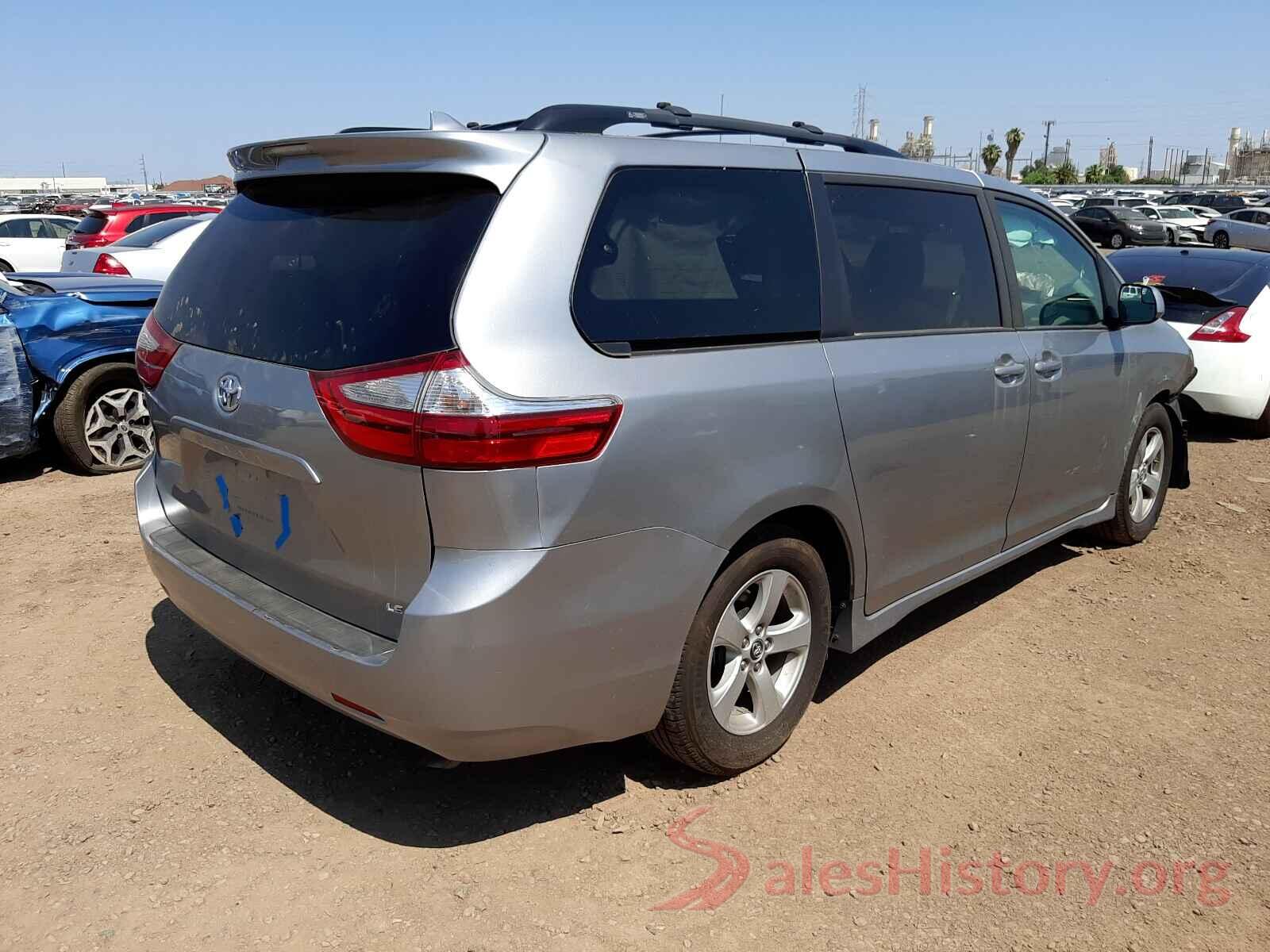 5TDKZ3DC9JS964809 2018 TOYOTA SIENNA