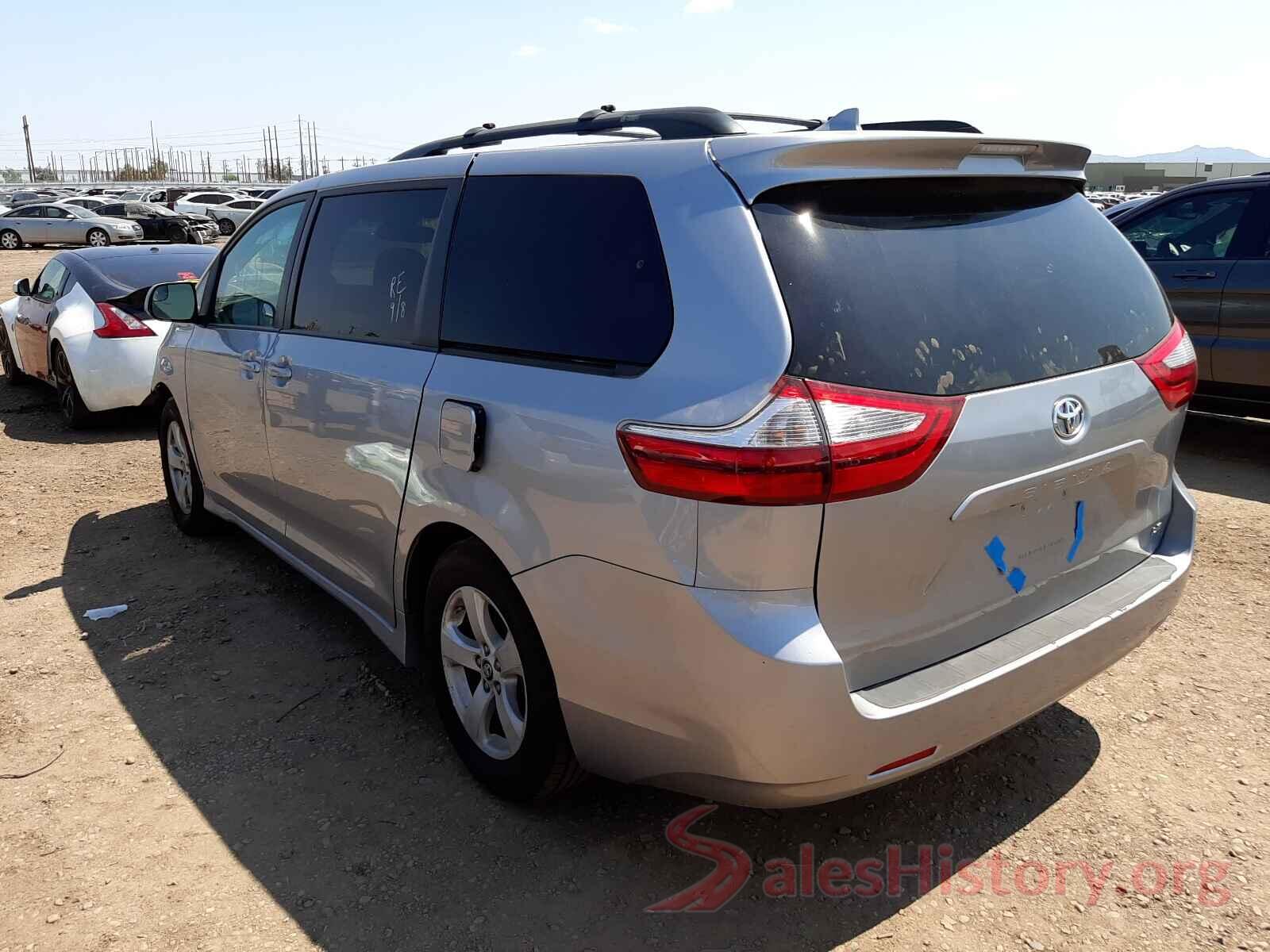 5TDKZ3DC9JS964809 2018 TOYOTA SIENNA