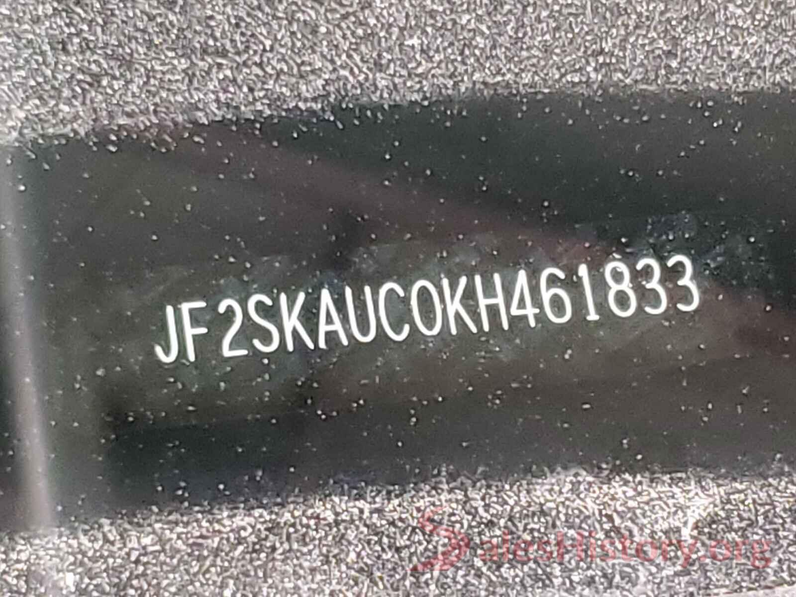 JF2SKAUC0KH461833 2019 SUBARU FORESTER