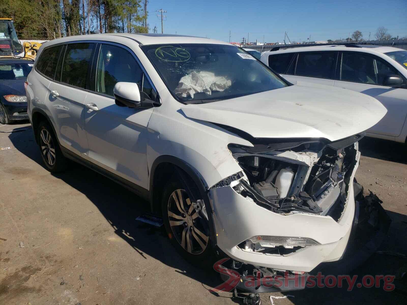 5FNYF6H58HB020210 2017 HONDA PILOT