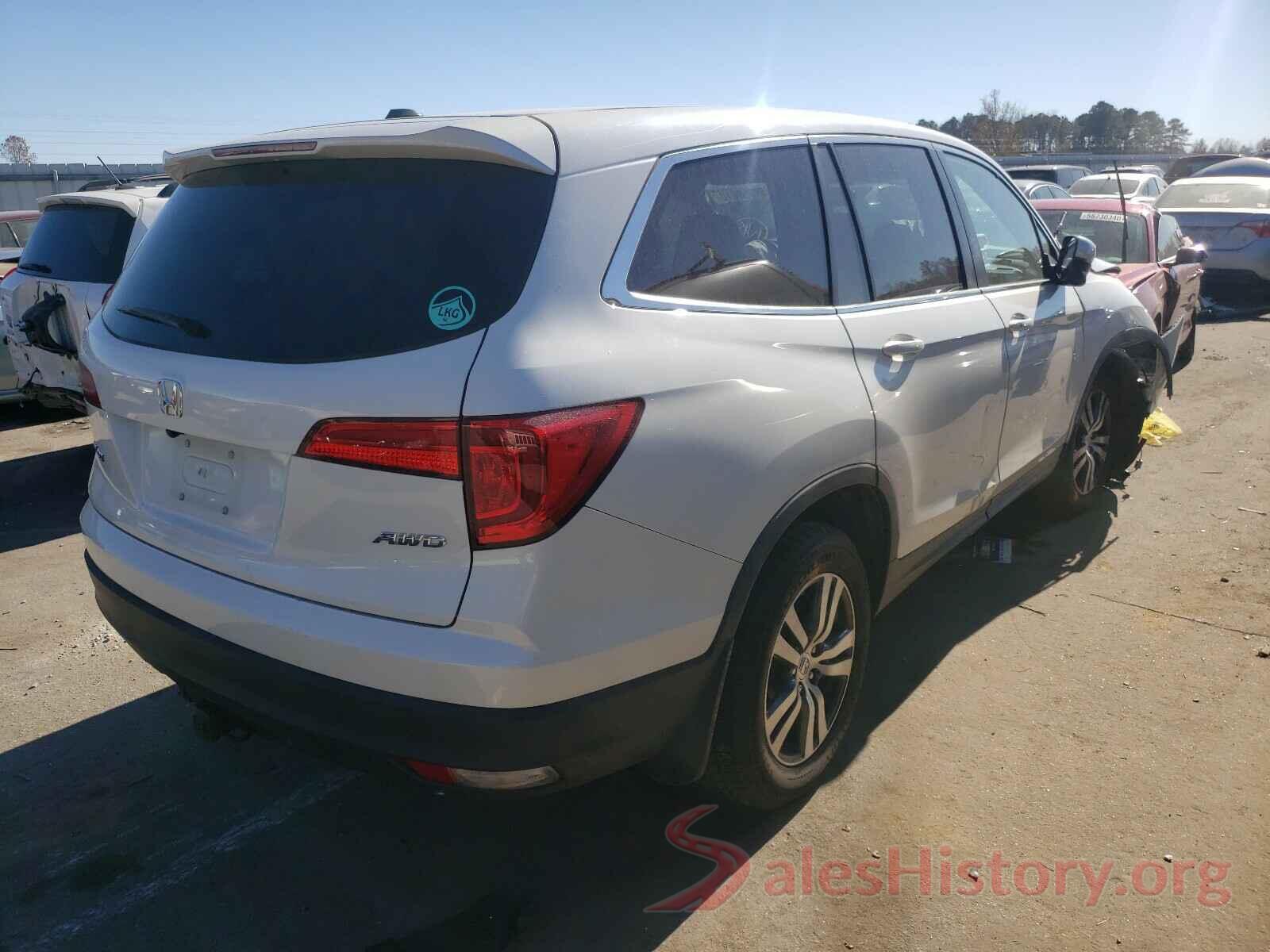 5FNYF6H58HB020210 2017 HONDA PILOT