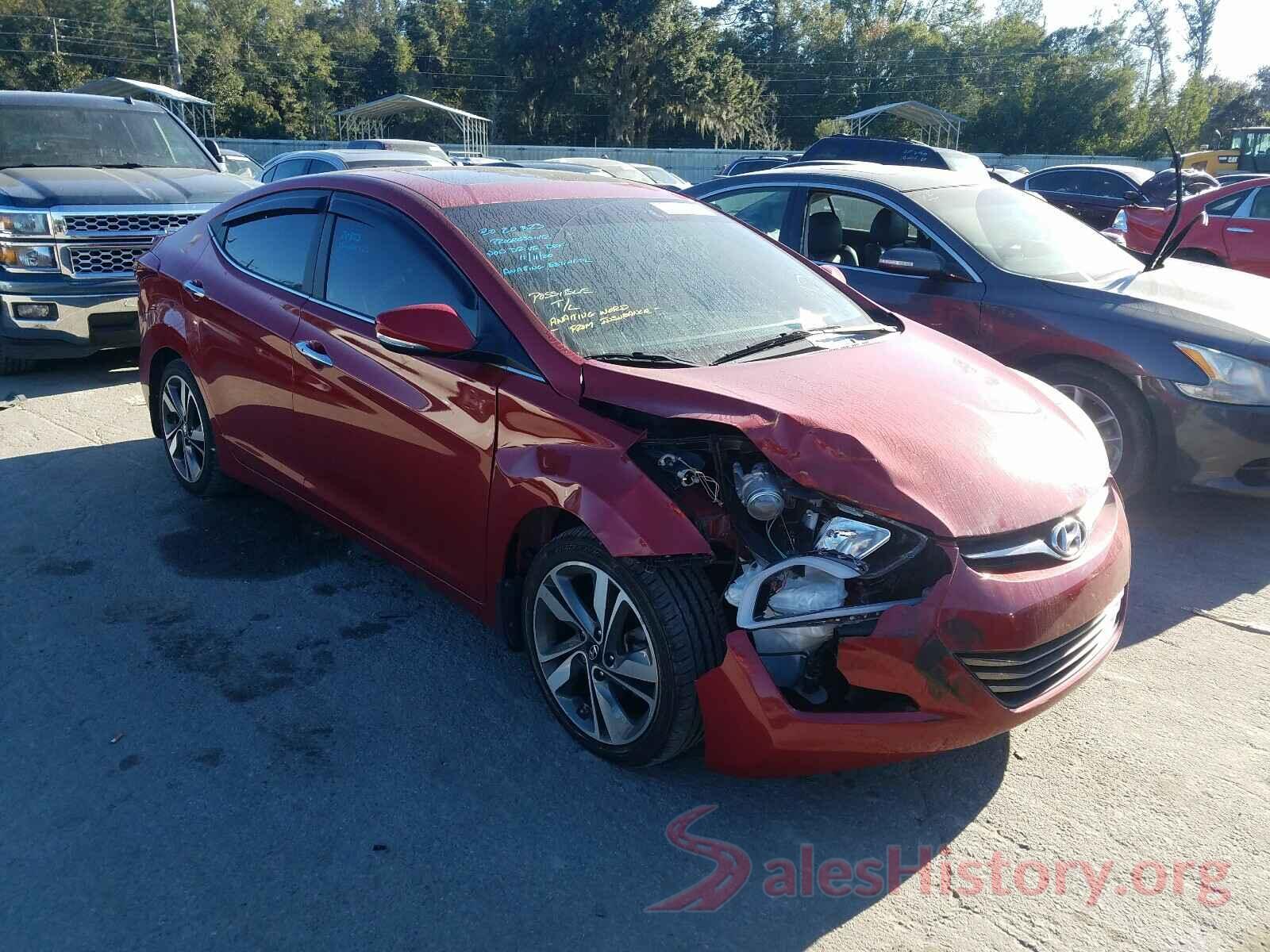 KMHDH4AE3GU597509 2016 HYUNDAI ELANTRA