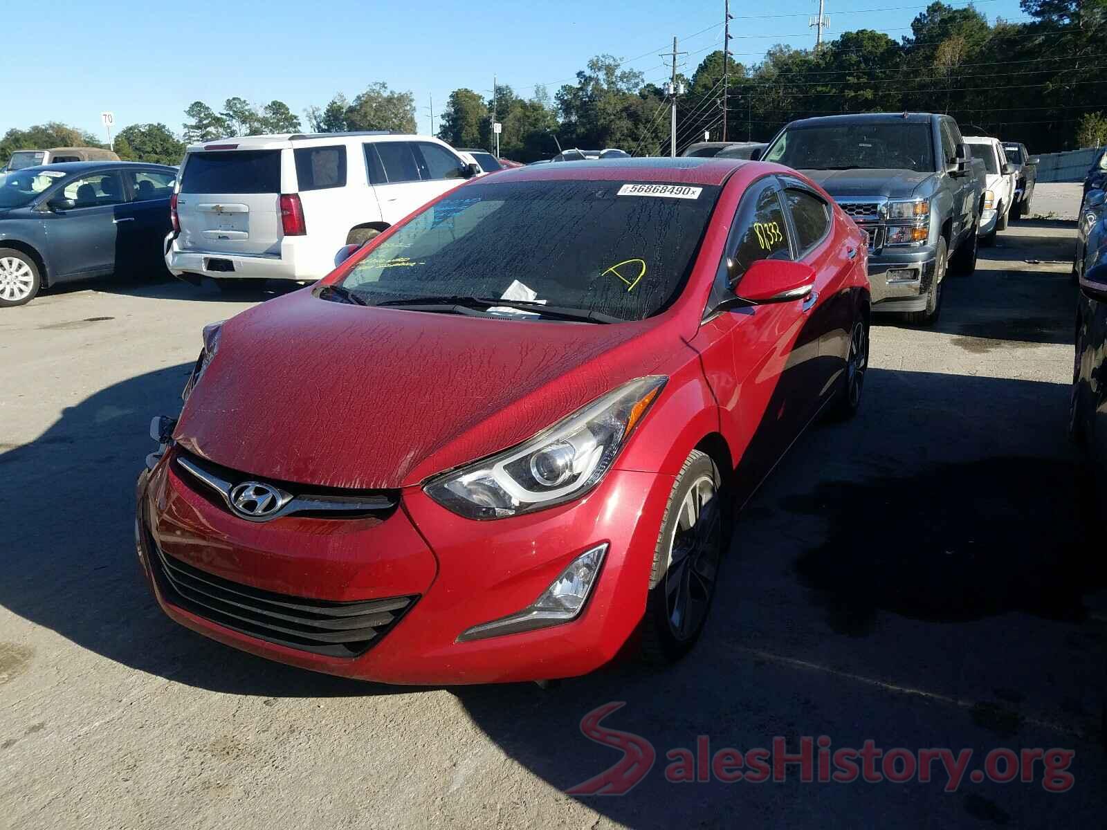 KMHDH4AE3GU597509 2016 HYUNDAI ELANTRA