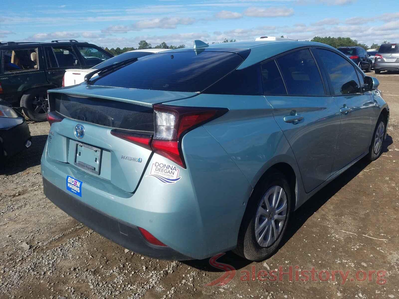 JTDKARFU6K3079941 2019 TOYOTA PRIUS