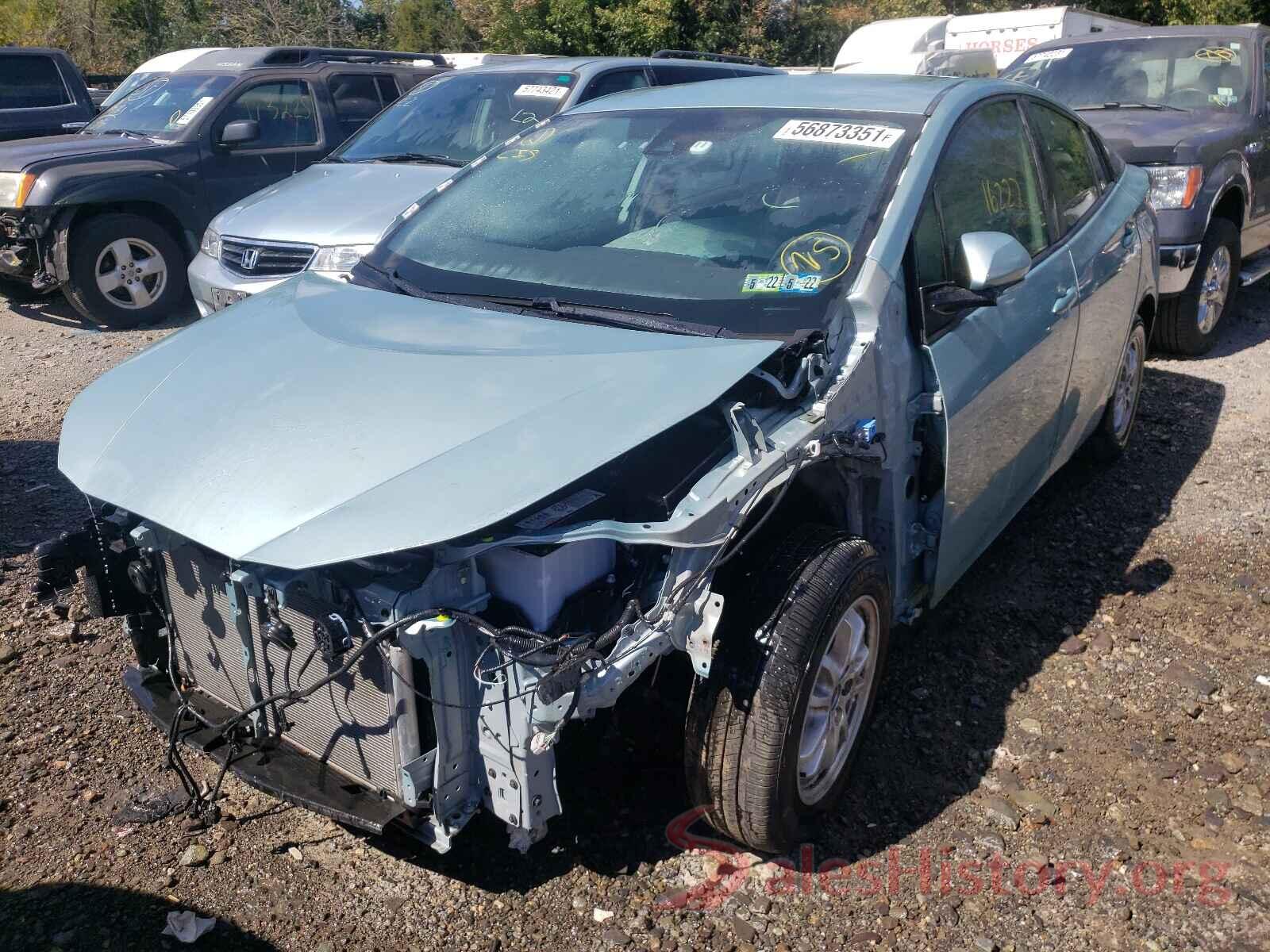 JTDL9RFU1K3003492 2019 TOYOTA PRIUS