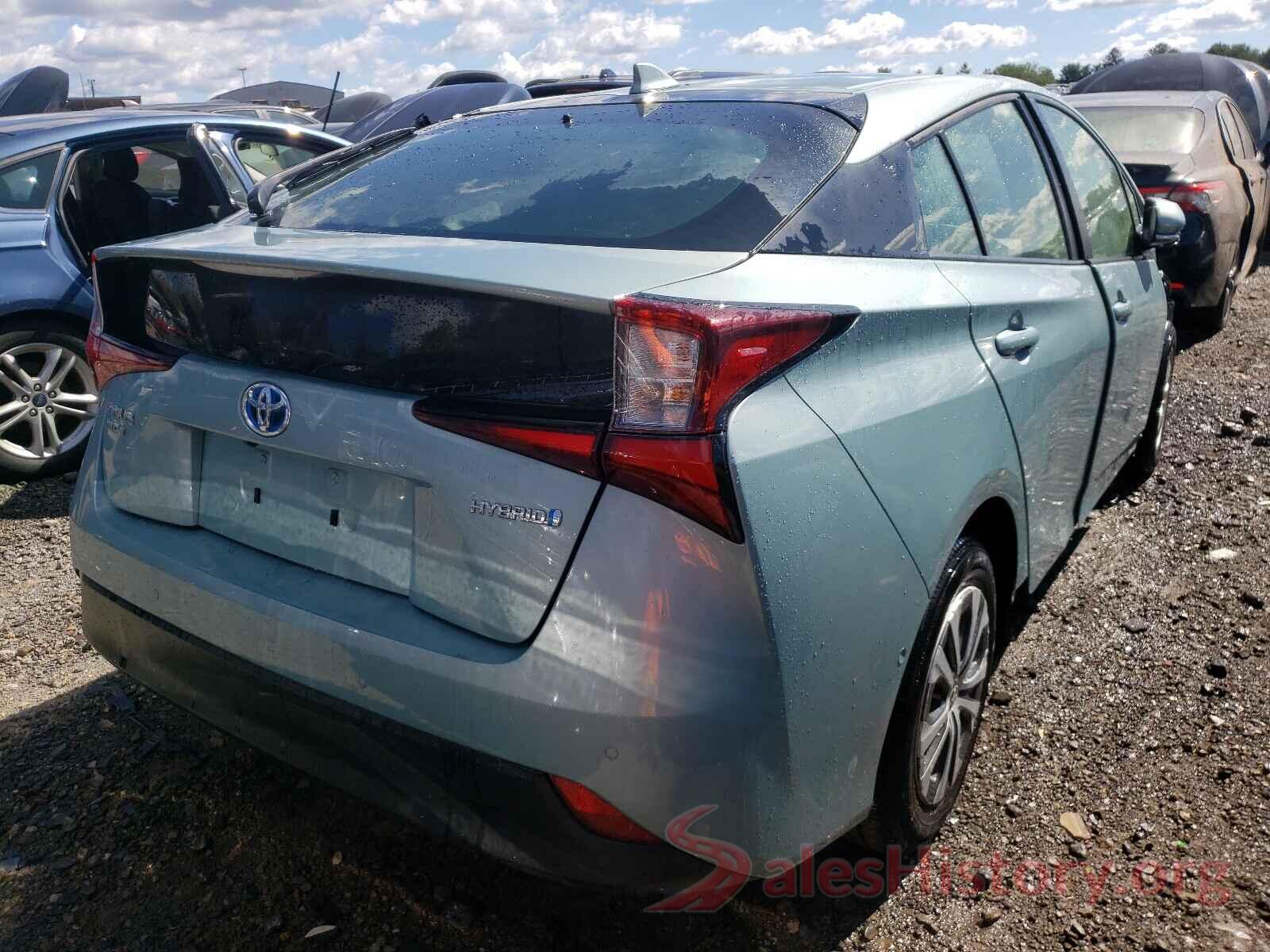 JTDL9RFU1K3003492 2019 TOYOTA PRIUS