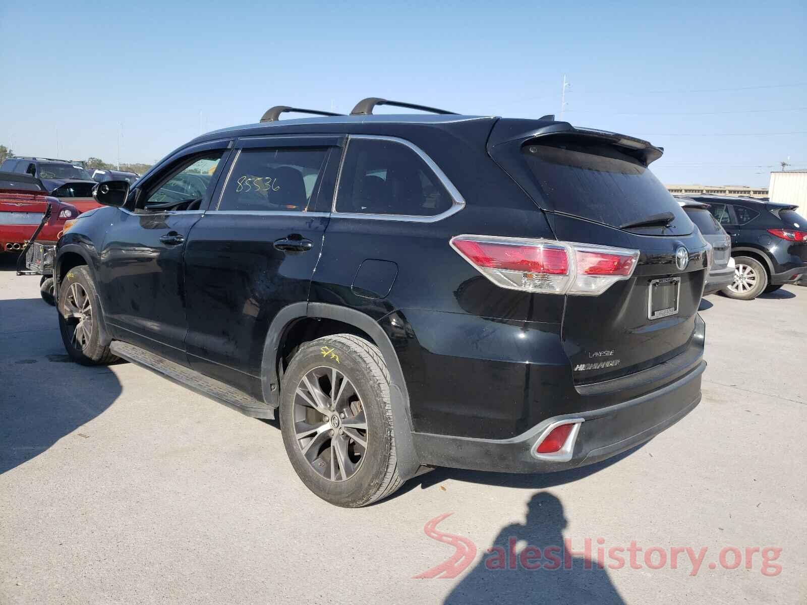 5TDKKRFH1GS160335 2016 TOYOTA HIGHLANDER