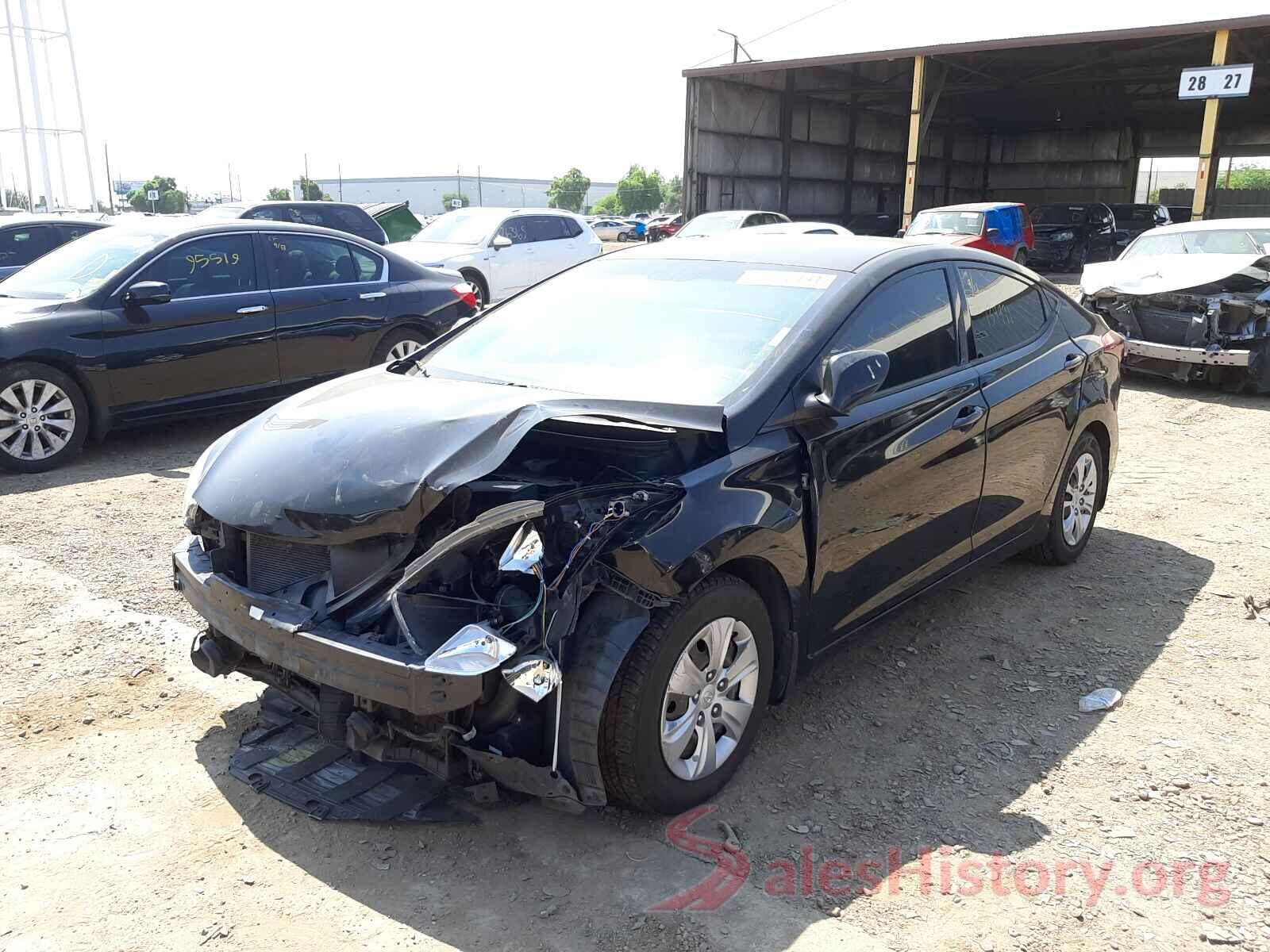 KMHDH4AEXGU490330 2016 HYUNDAI ELANTRA