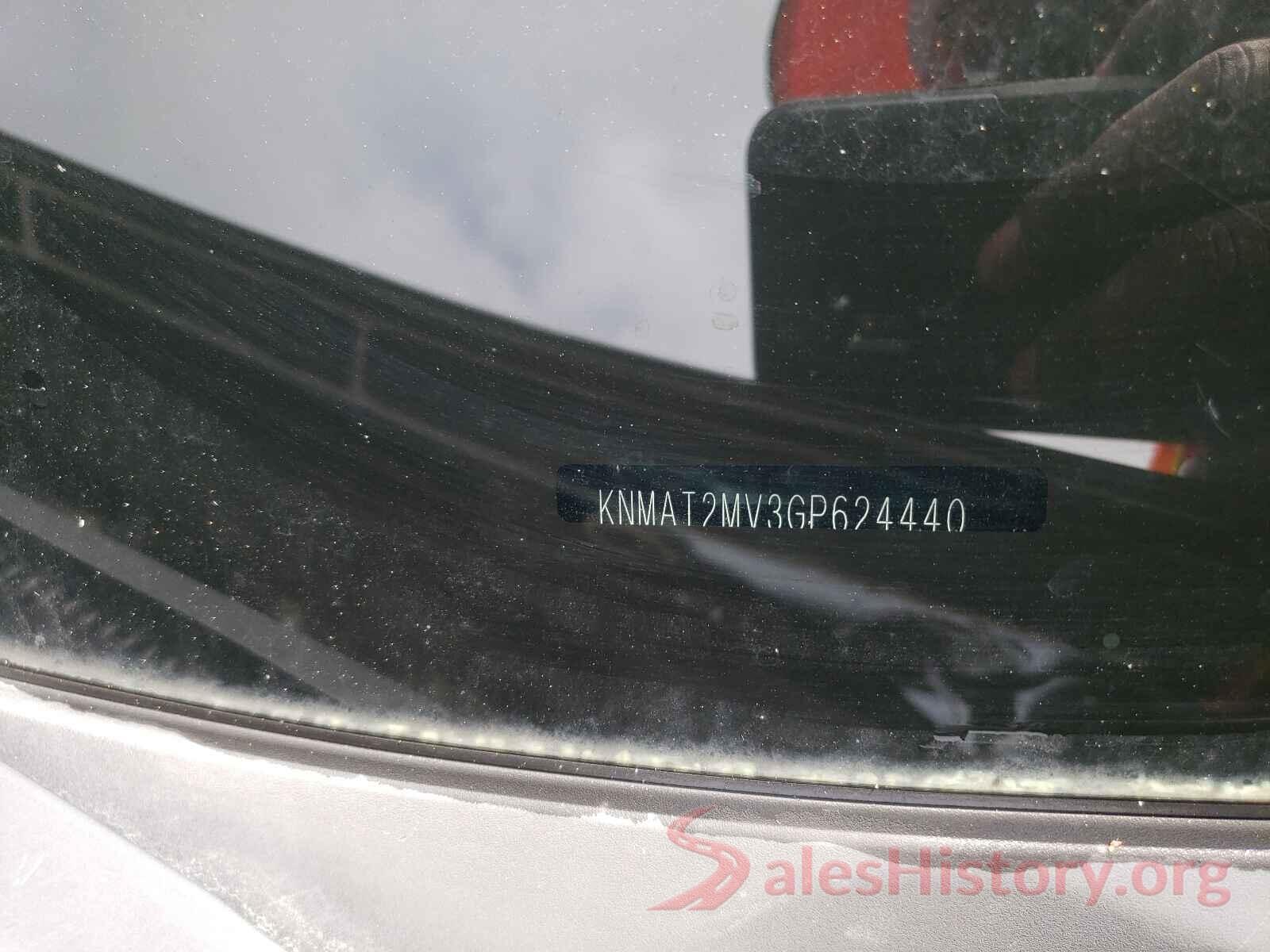 KNMAT2MV3GP624440 2016 NISSAN ROGUE