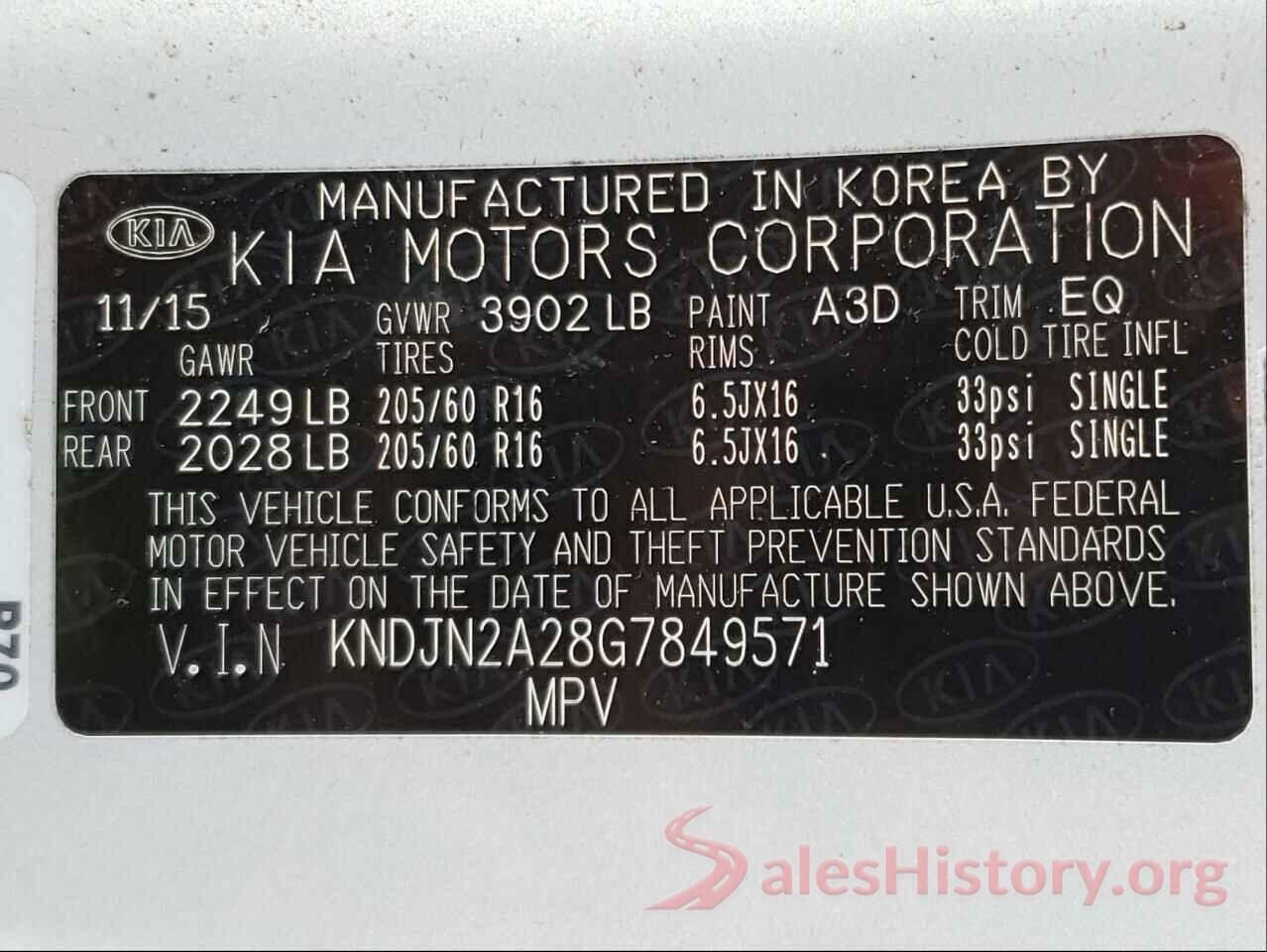 KNDJN2A28G7849571 2016 KIA SOUL