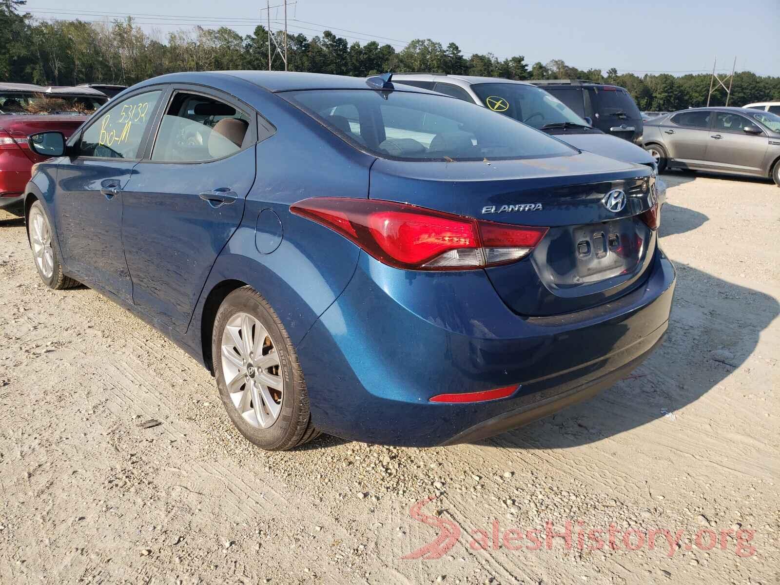 KMHDH4AE0GU601418 2016 HYUNDAI ELANTRA