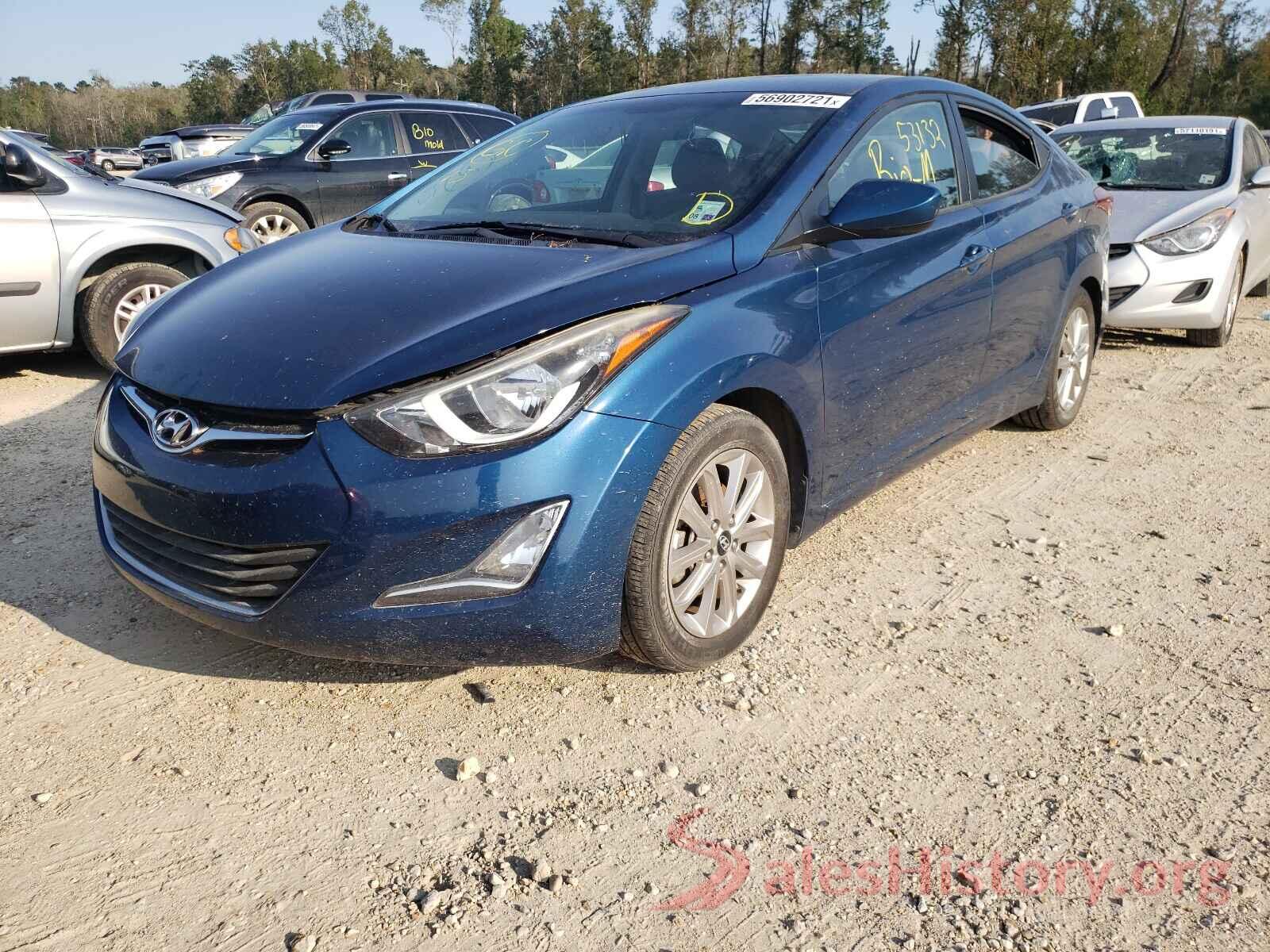 KMHDH4AE0GU601418 2016 HYUNDAI ELANTRA