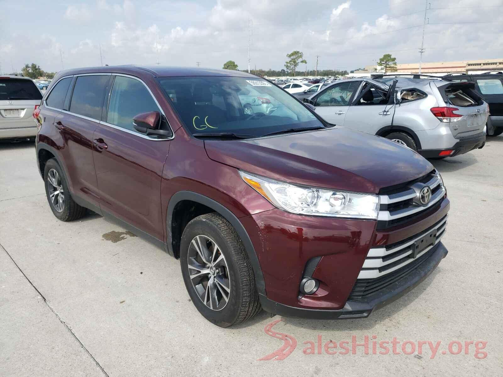 5TDZZRFH3KS340807 2019 TOYOTA HIGHLANDER