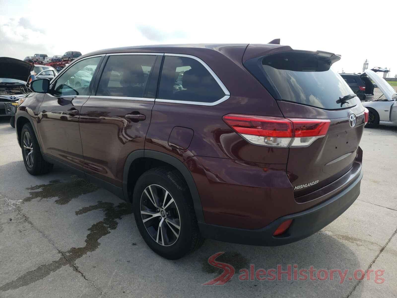 5TDZZRFH3KS340807 2019 TOYOTA HIGHLANDER