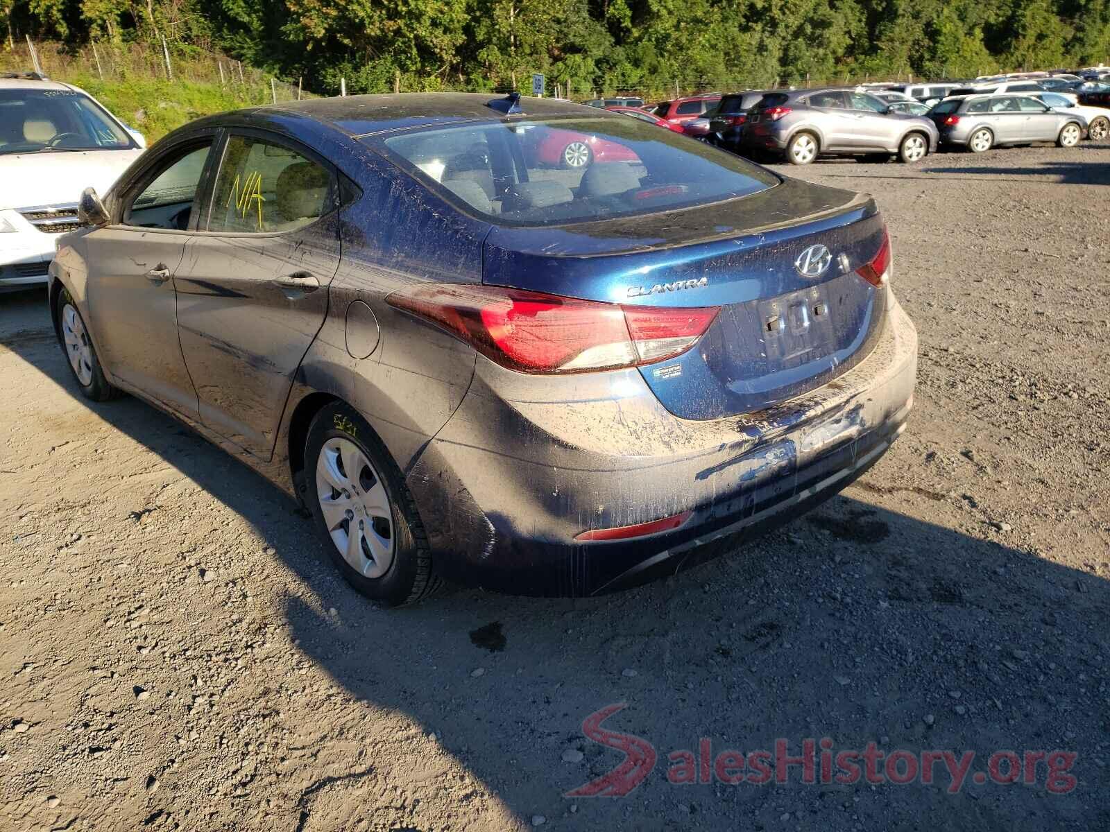 5NPDH4AE6GH784077 2016 HYUNDAI ELANTRA