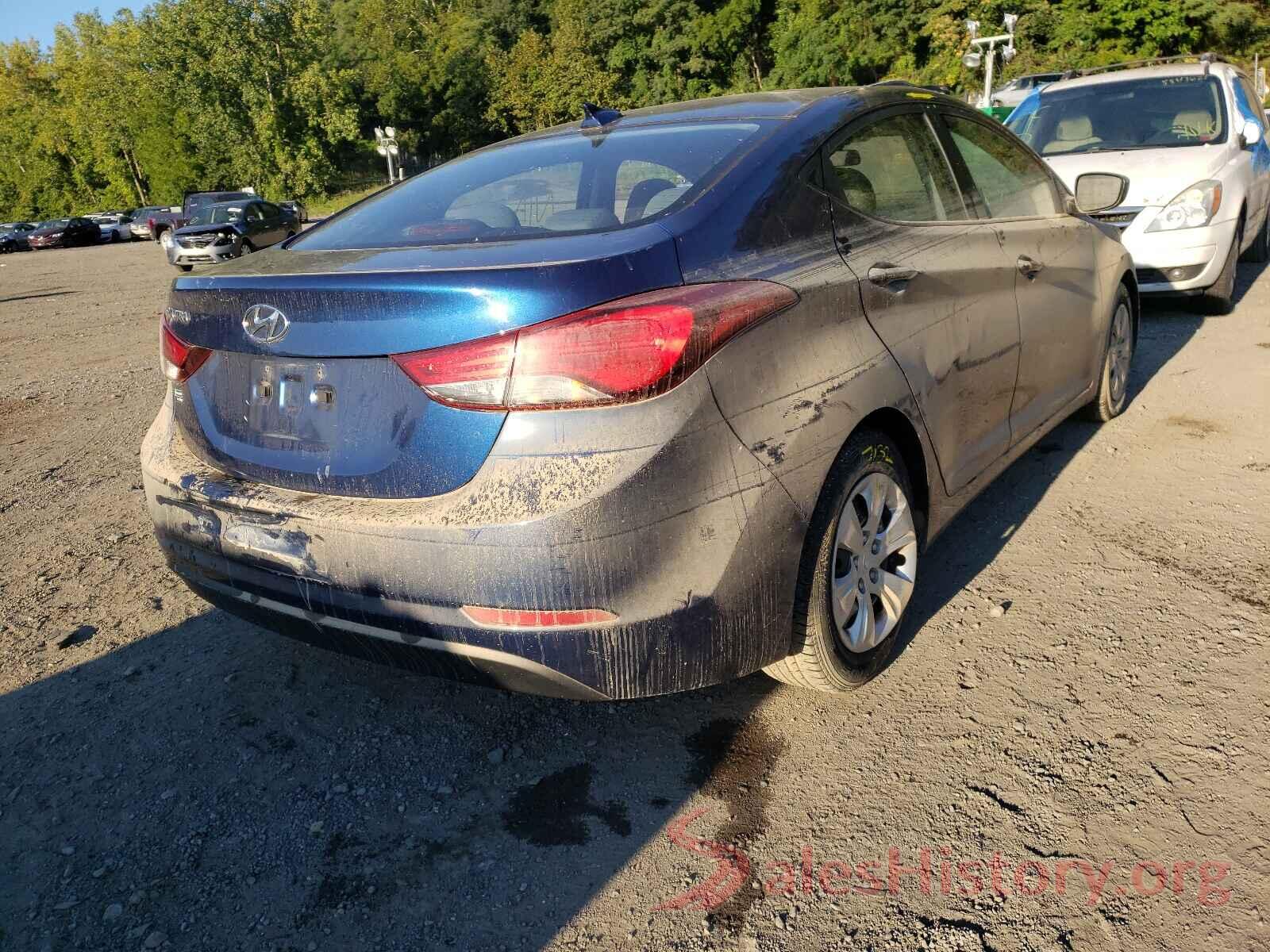 5NPDH4AE6GH784077 2016 HYUNDAI ELANTRA