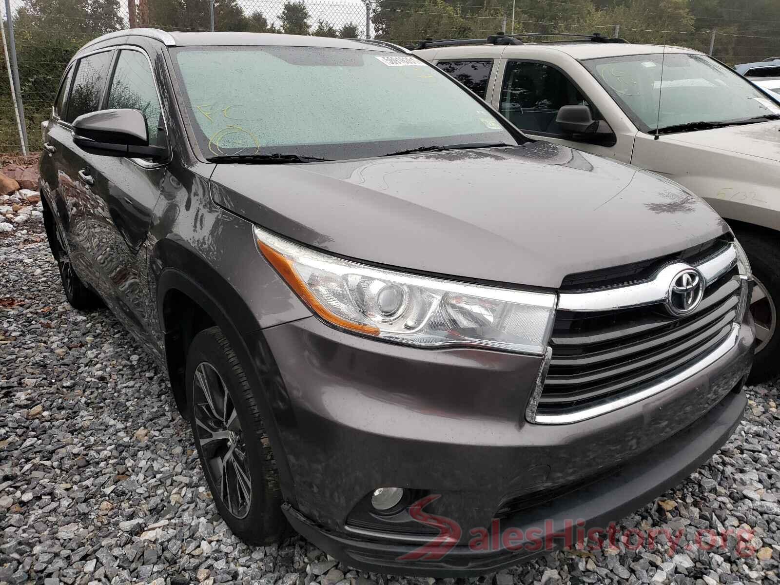 5TDJKRFHXGS242804 2016 TOYOTA HIGHLANDER