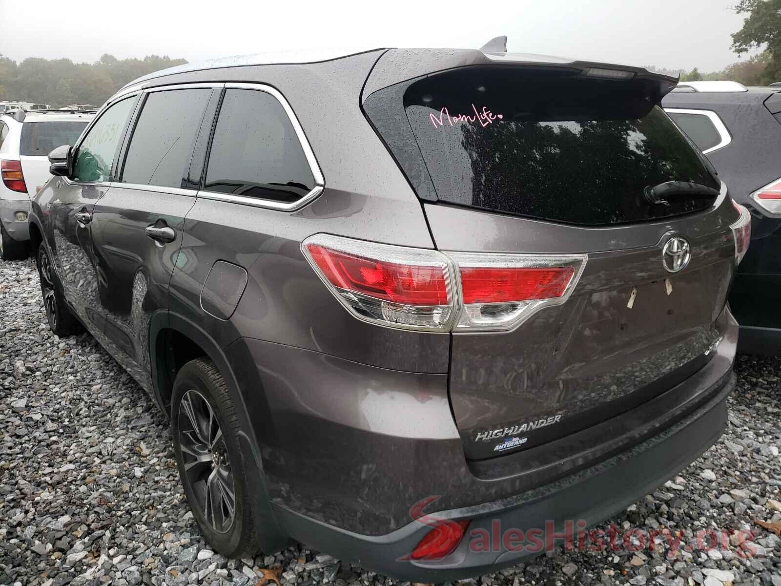 5TDJKRFHXGS242804 2016 TOYOTA HIGHLANDER