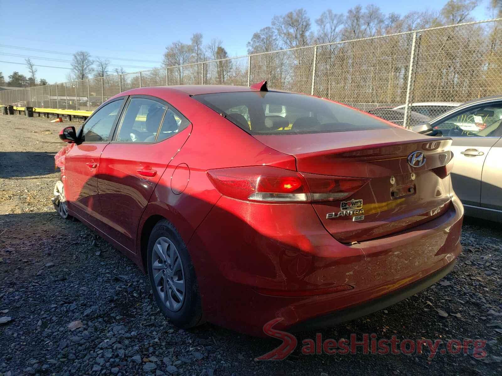 KMHD74LFXHU361904 2017 HYUNDAI ELANTRA