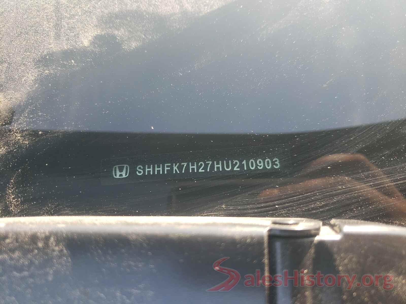 SHHFK7H27HU210903 2017 HONDA CIVIC