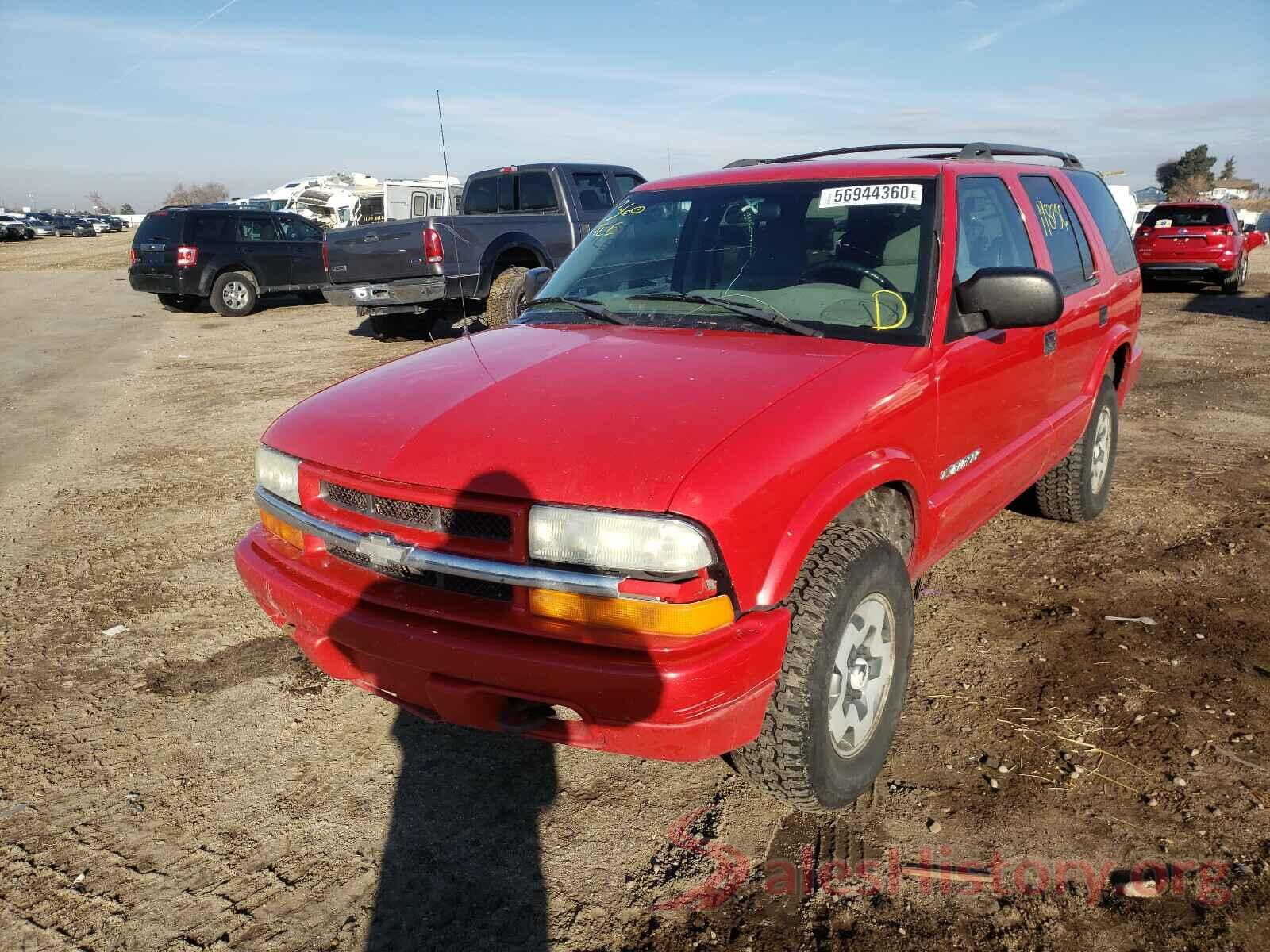 1GNDT13X64K161543 2004 CHEVROLET BLAZER