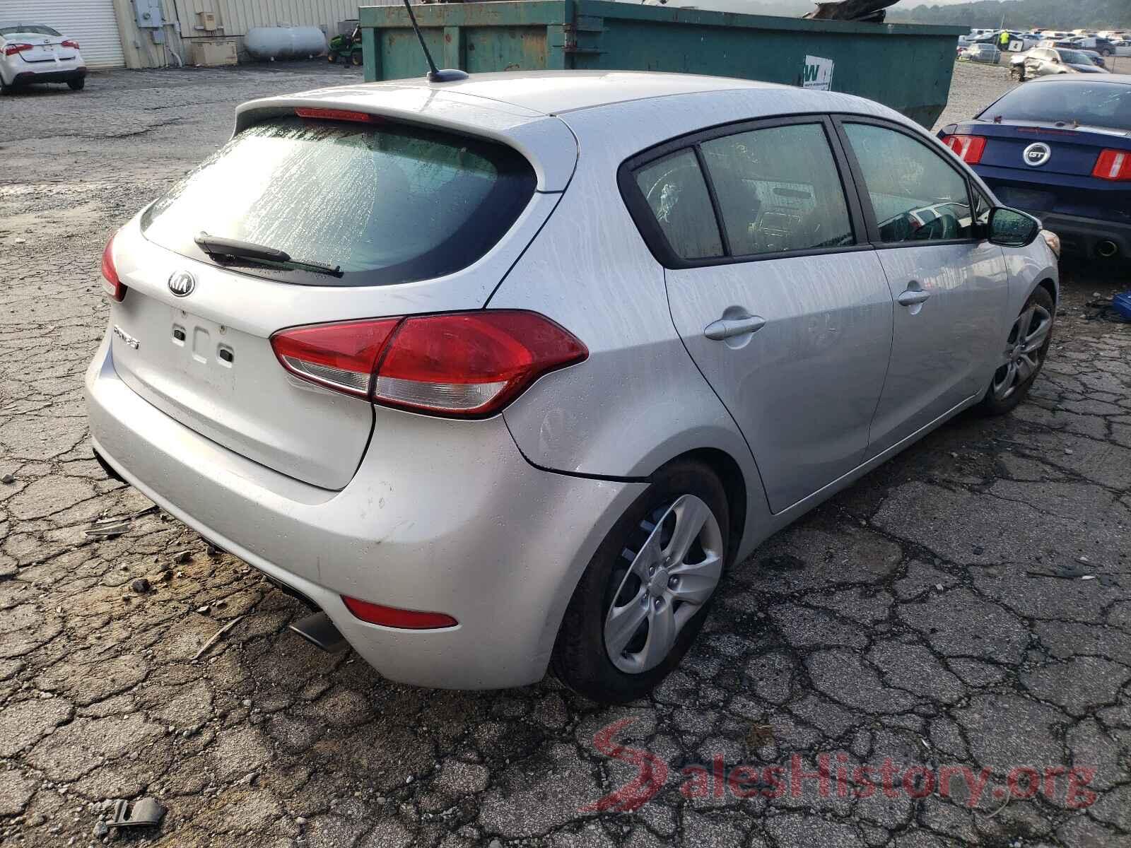 KNAFK5A89G5637842 2016 KIA FORTE