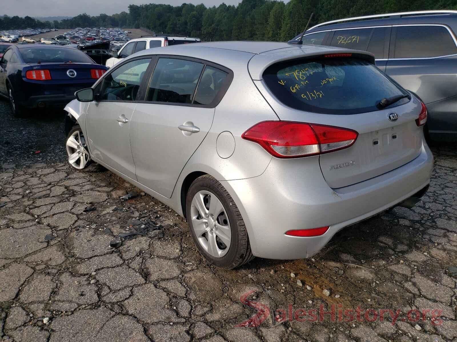 KNAFK5A89G5637842 2016 KIA FORTE