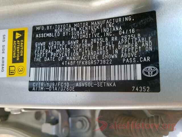 4T4BF1FK8GR573822 2016 TOYOTA CAMRY