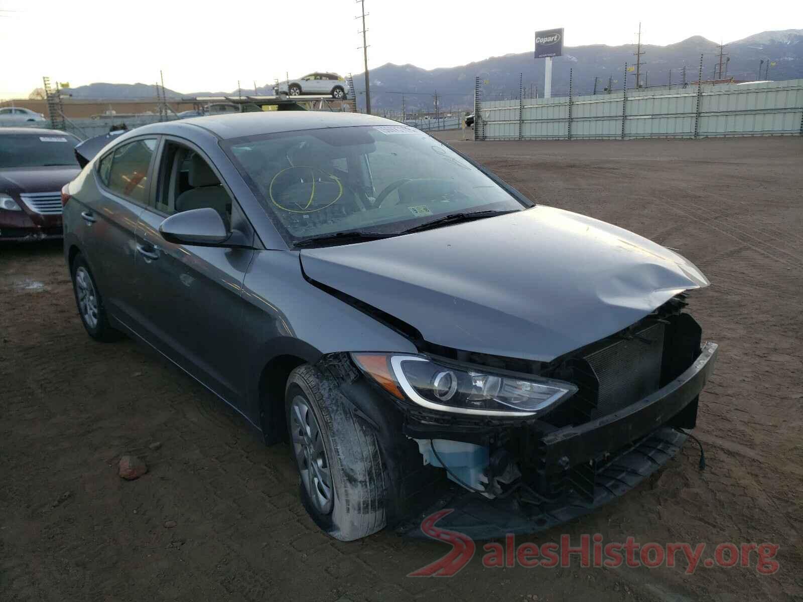 KMHD74LF9HU081410 2017 HYUNDAI ELANTRA