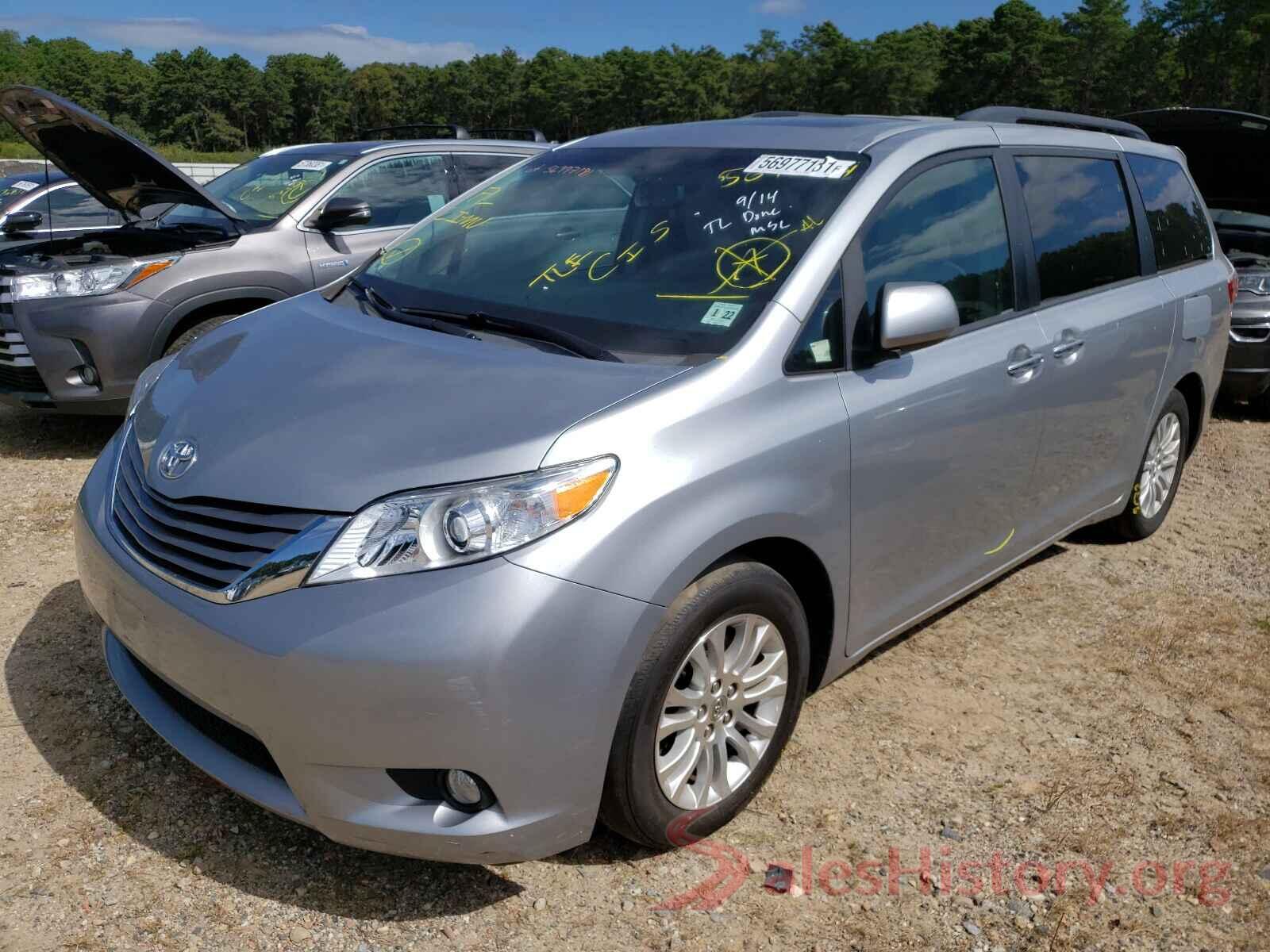 5TDYZ3DC9HS869381 2017 TOYOTA SIENNA