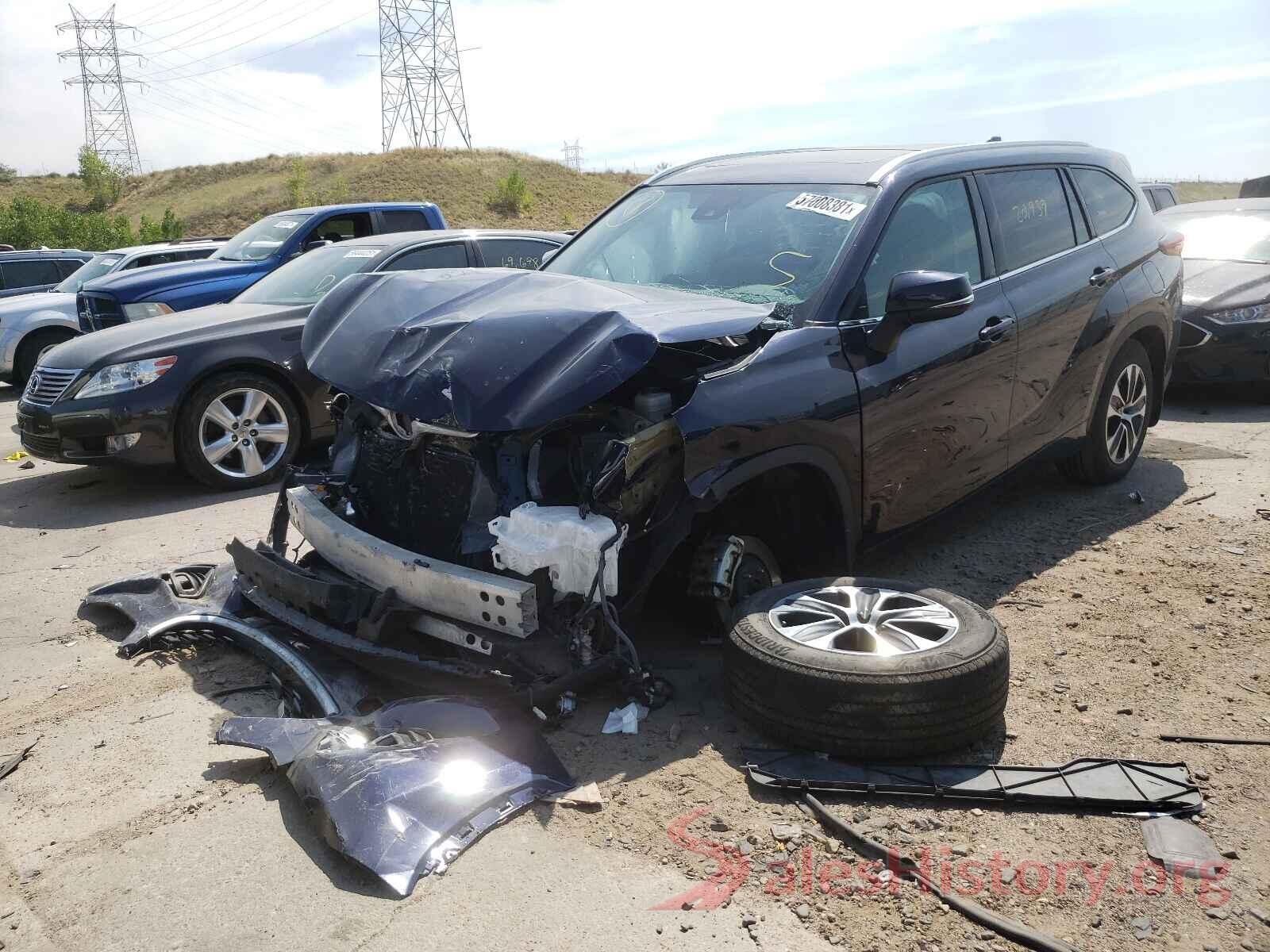 5TDGZRBH7MS070187 2021 TOYOTA HIGHLANDER