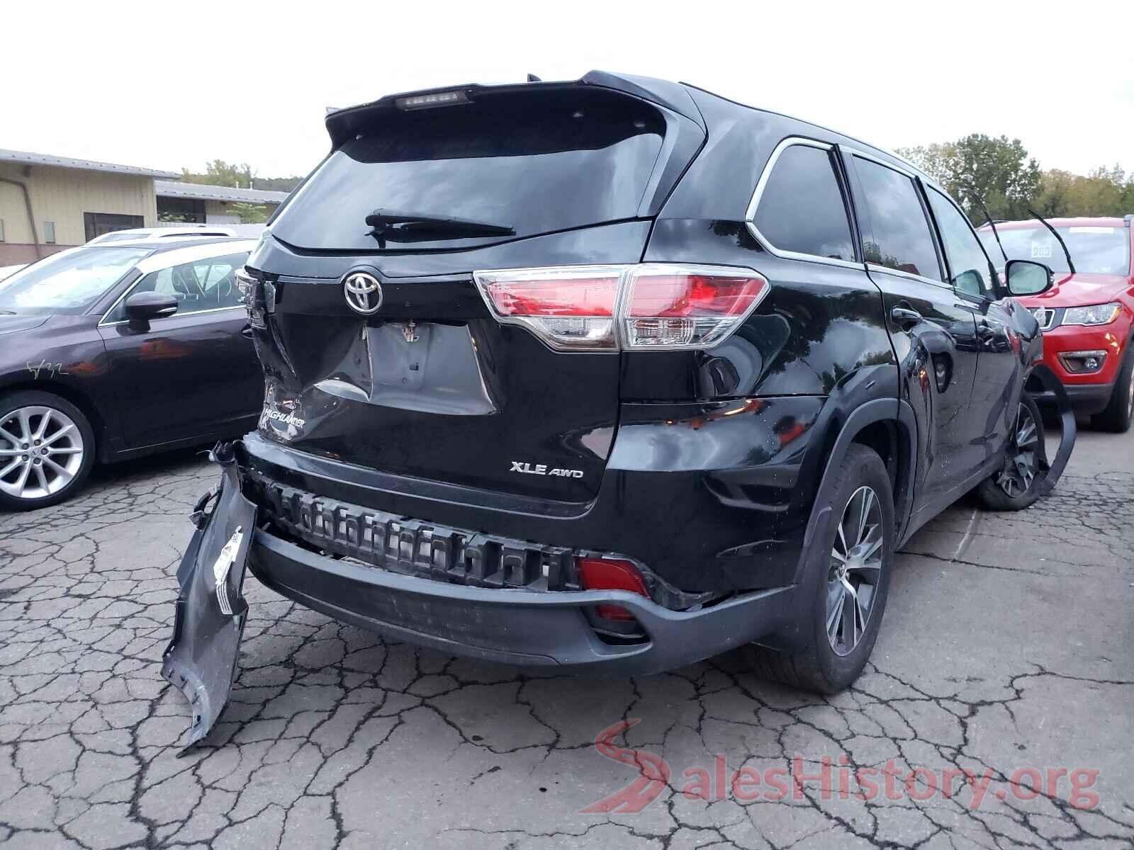 5TDJKRFH4GS242779 2016 TOYOTA HIGHLANDER