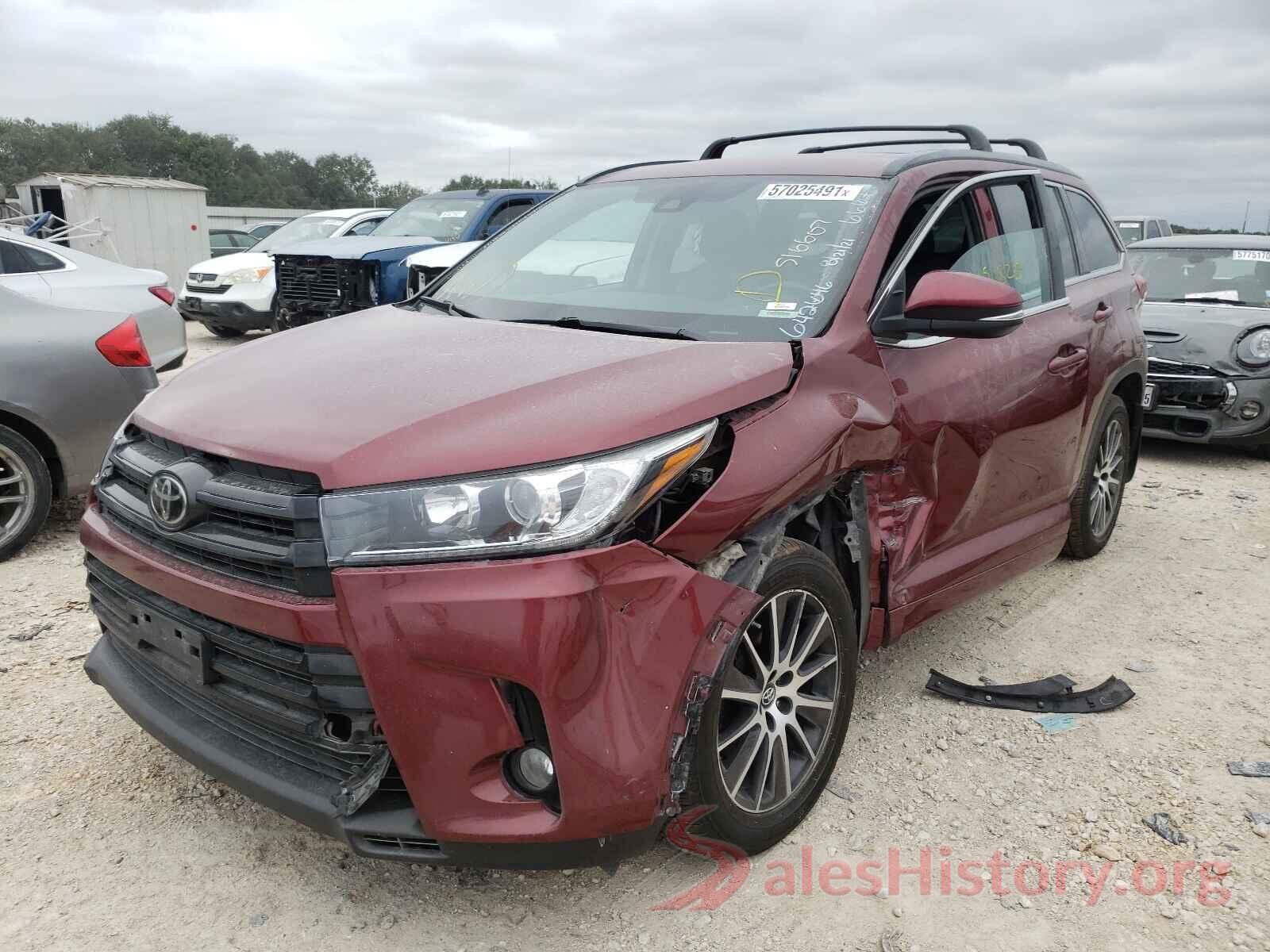 5TDJZRFH2HS516607 2017 TOYOTA HIGHLANDER