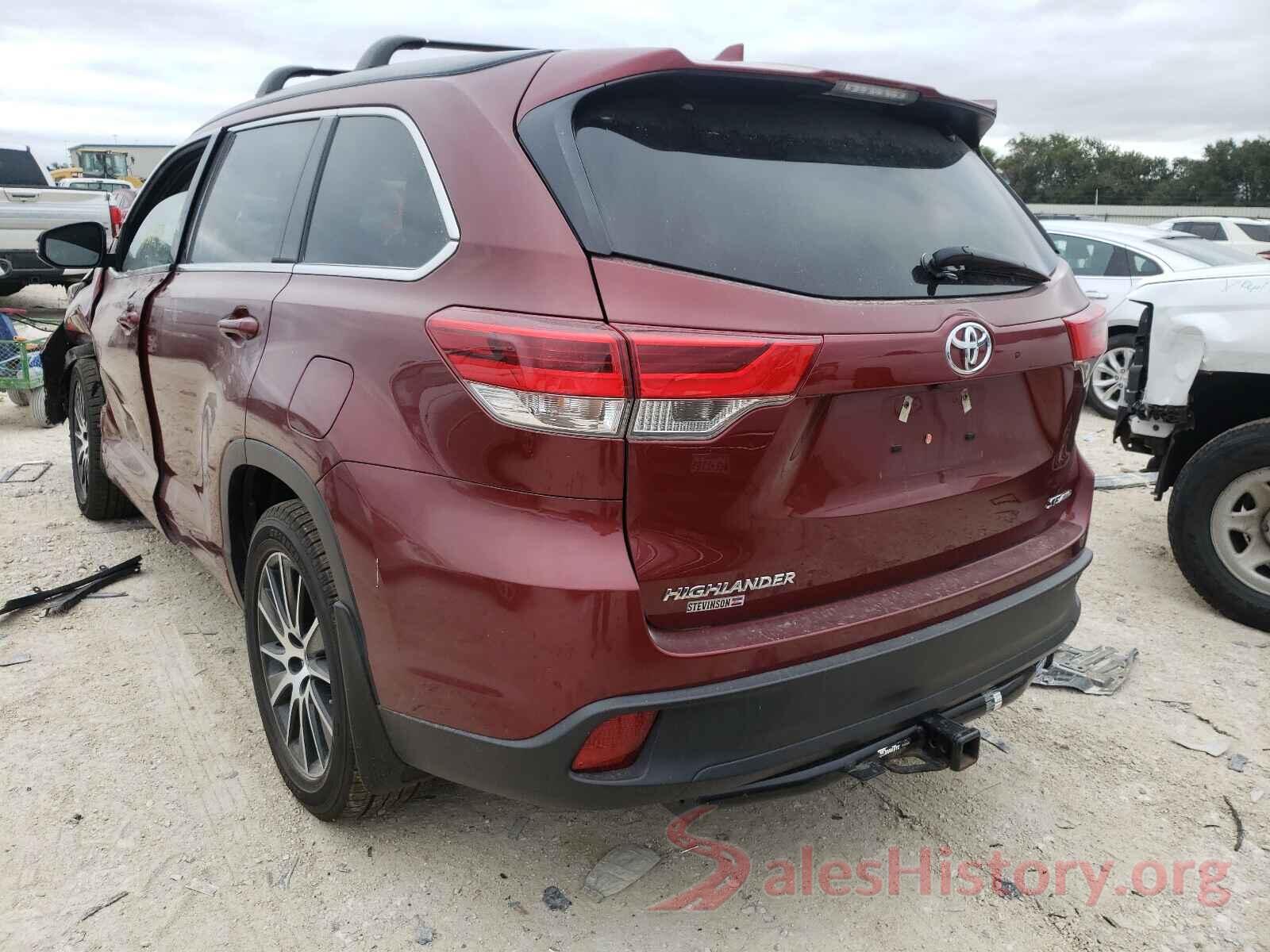 5TDJZRFH2HS516607 2017 TOYOTA HIGHLANDER