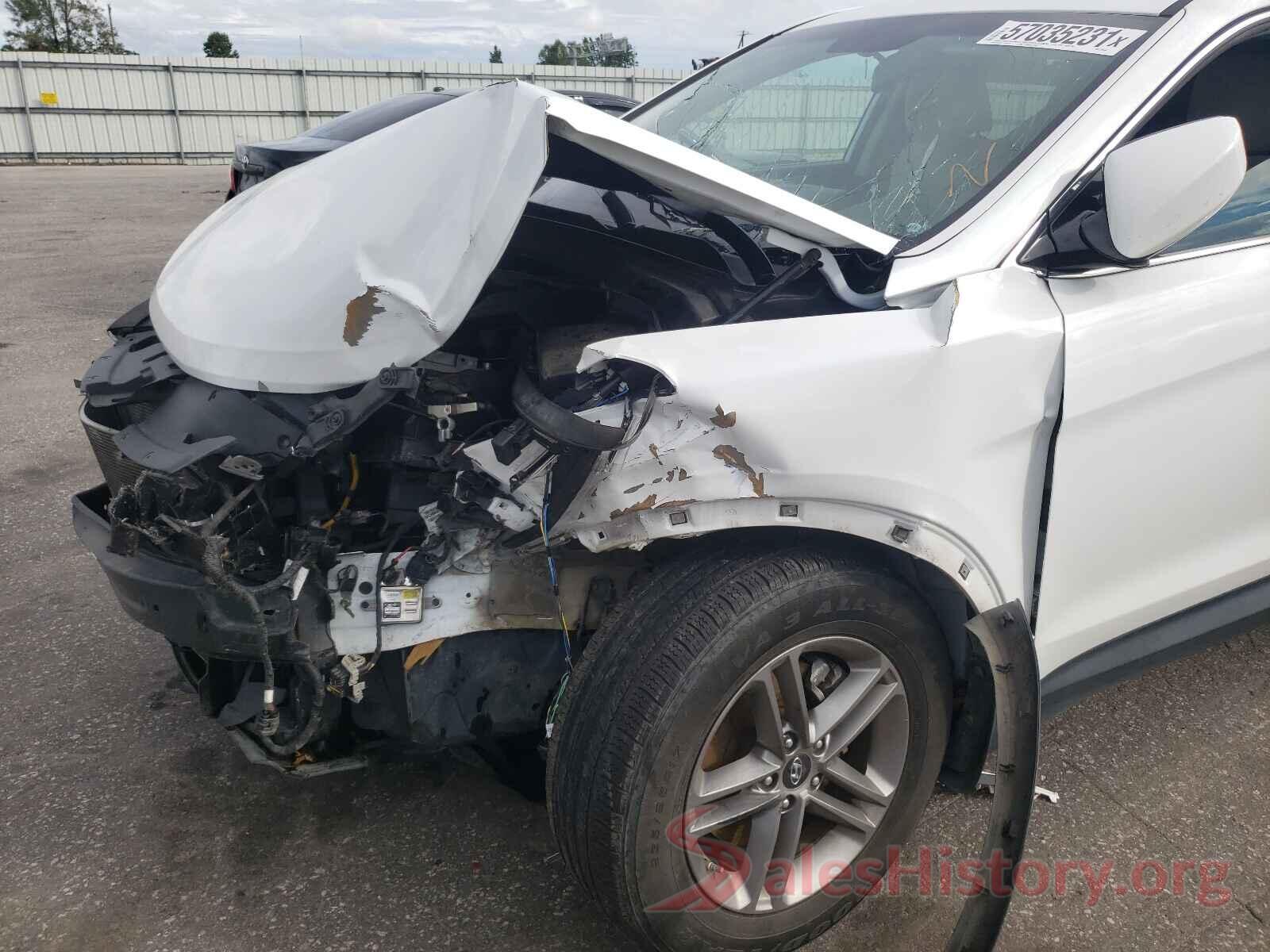 5NMZT3LB3HH019554 2017 HYUNDAI SANTA FE